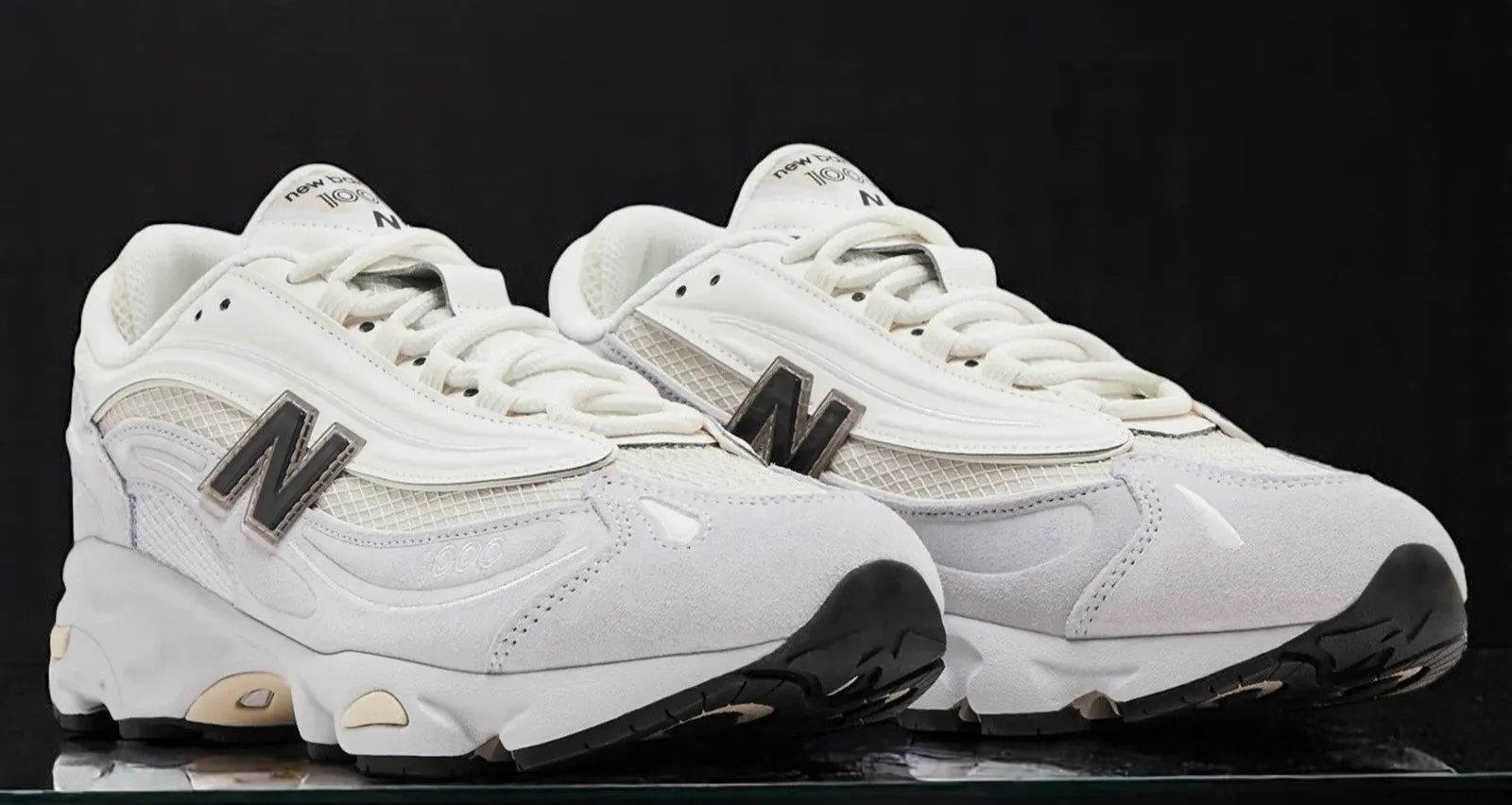 New Balance Men's 1000 'Pearl Grey Black' Sneakers sold by Zulily product image thumbnail 2