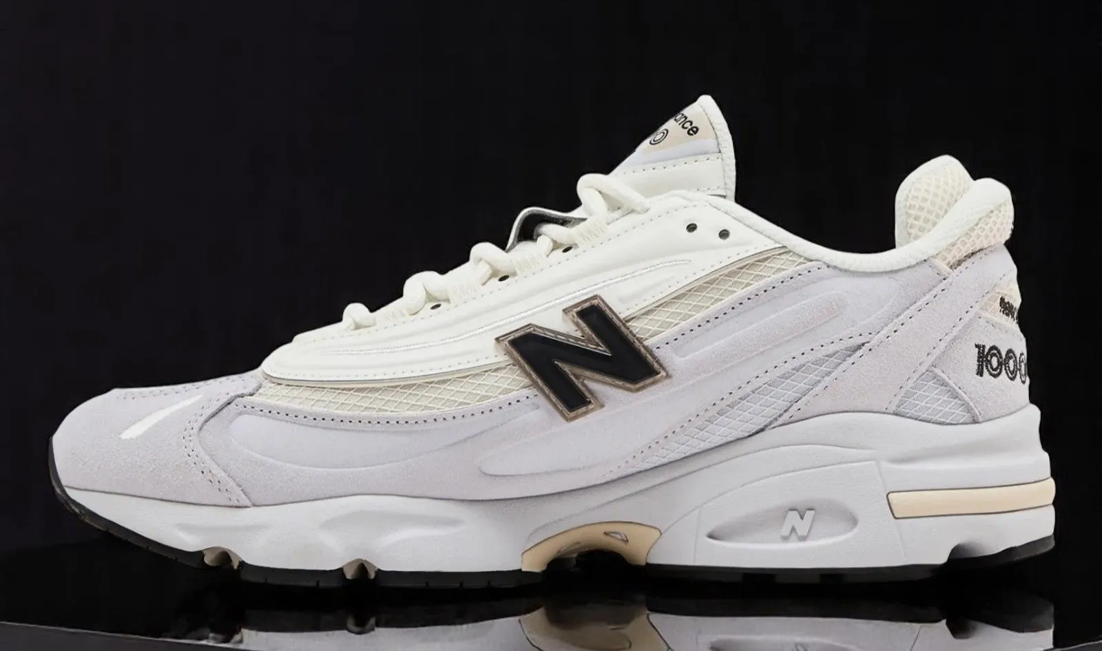 New Balance Men's 1000 'Pearl Grey Black' Sneakers sold by Zulily product image thumbnail 3