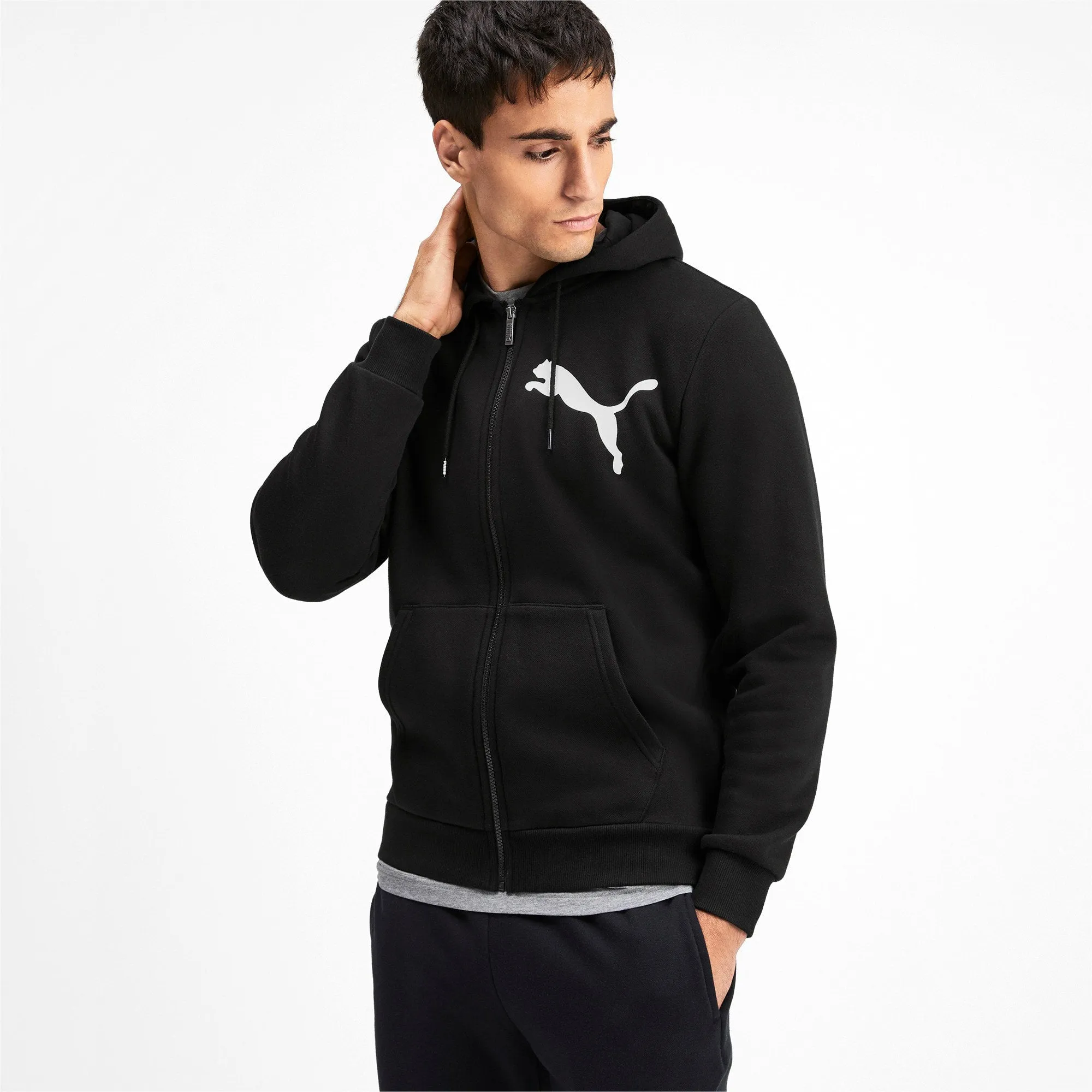 Puma Men's Big Logo Full Zip Hoody Fleece Sweaters sold by Zulily