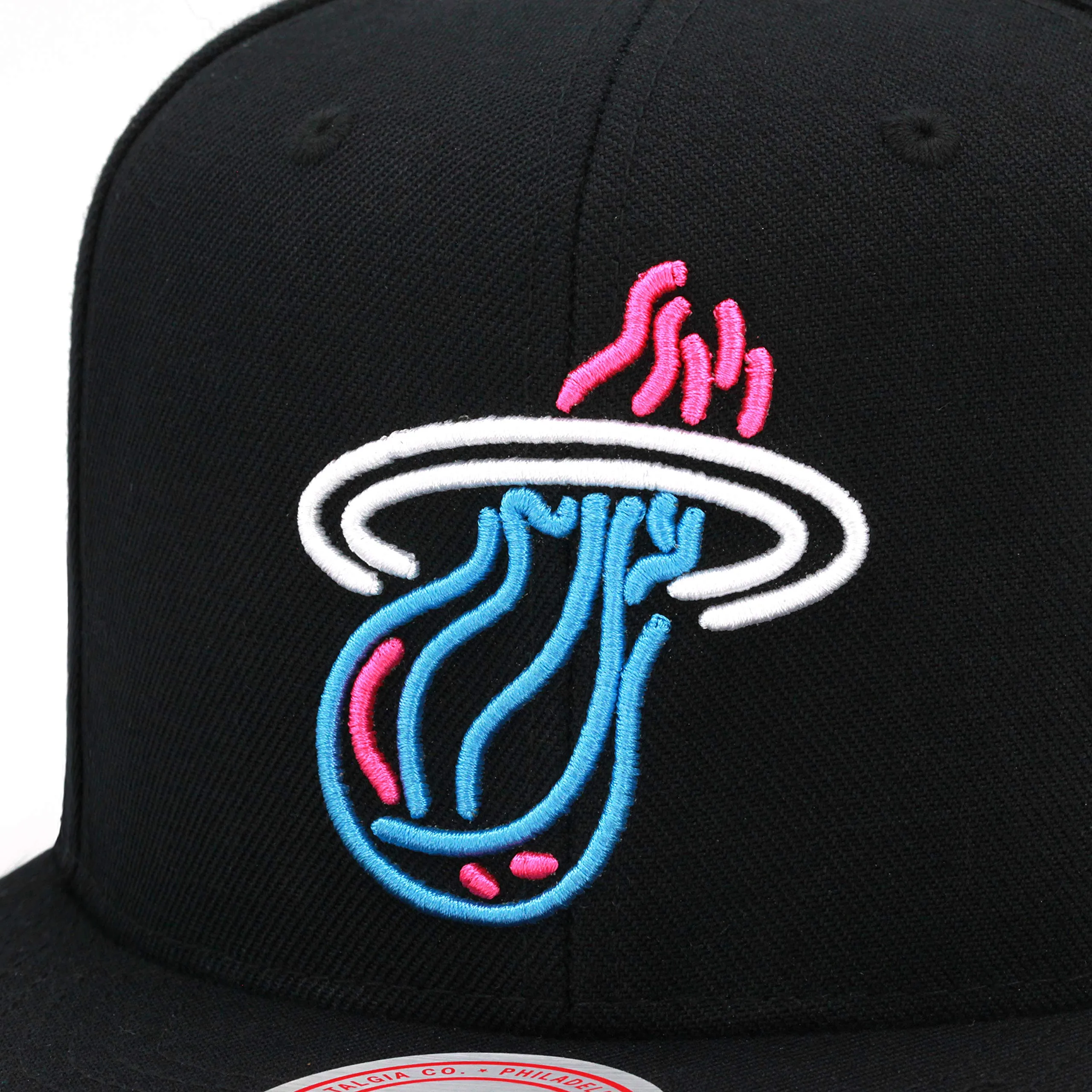 Mitchell & Ness Men's NBA Miami Heat Neon Vice Logo Snapback sold by Zulily product image thumbnail 4
