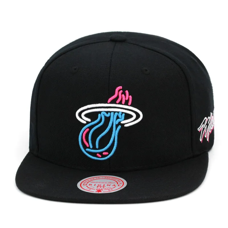 Mitchell & Ness Men's NBA Miami Heat Neon Vice Logo Snapback sold by Zulily