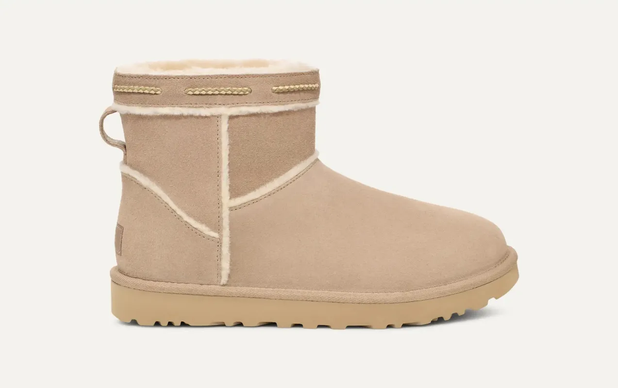 UGG Women's Classic Mini Shearling Braid Boots sold by Zulily