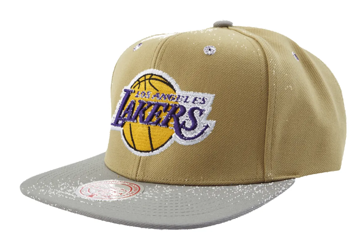 Mitchell & Ness Men's NBA Classic Canvas Snapback Lakers Snapback Caps made by Mitchell & Ness