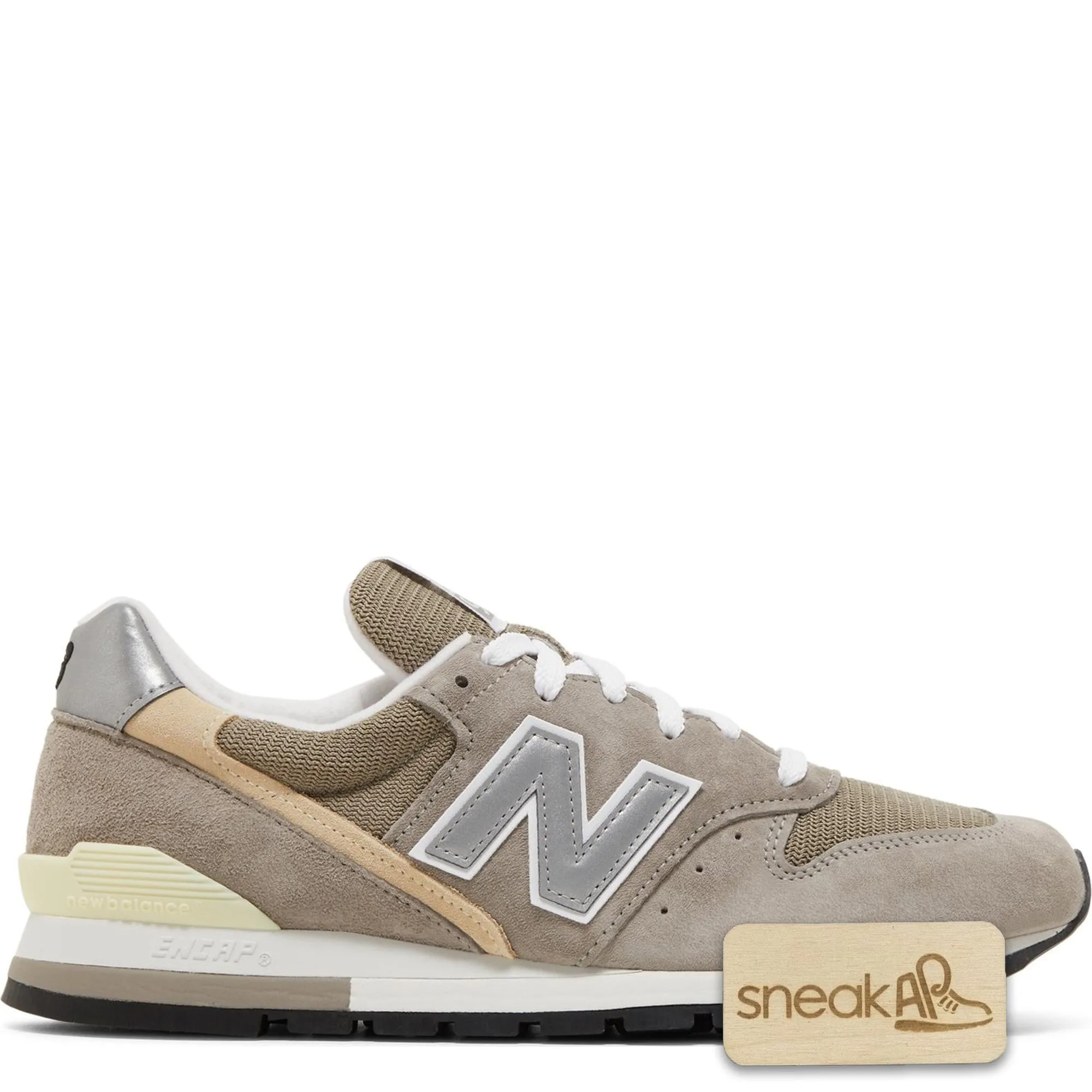 New Balance Men's 996 Made In Usa 'Grey Silver' Sneakers sold by Zulily