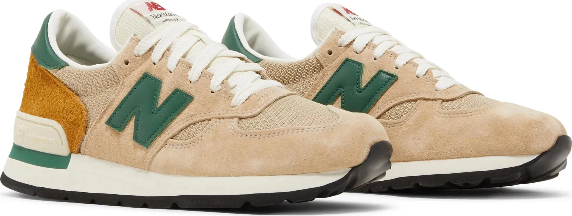 New Balance Men's 990V1 'Miusa Tan Green' Sneakers sold by Zulily product image thumbnail 2