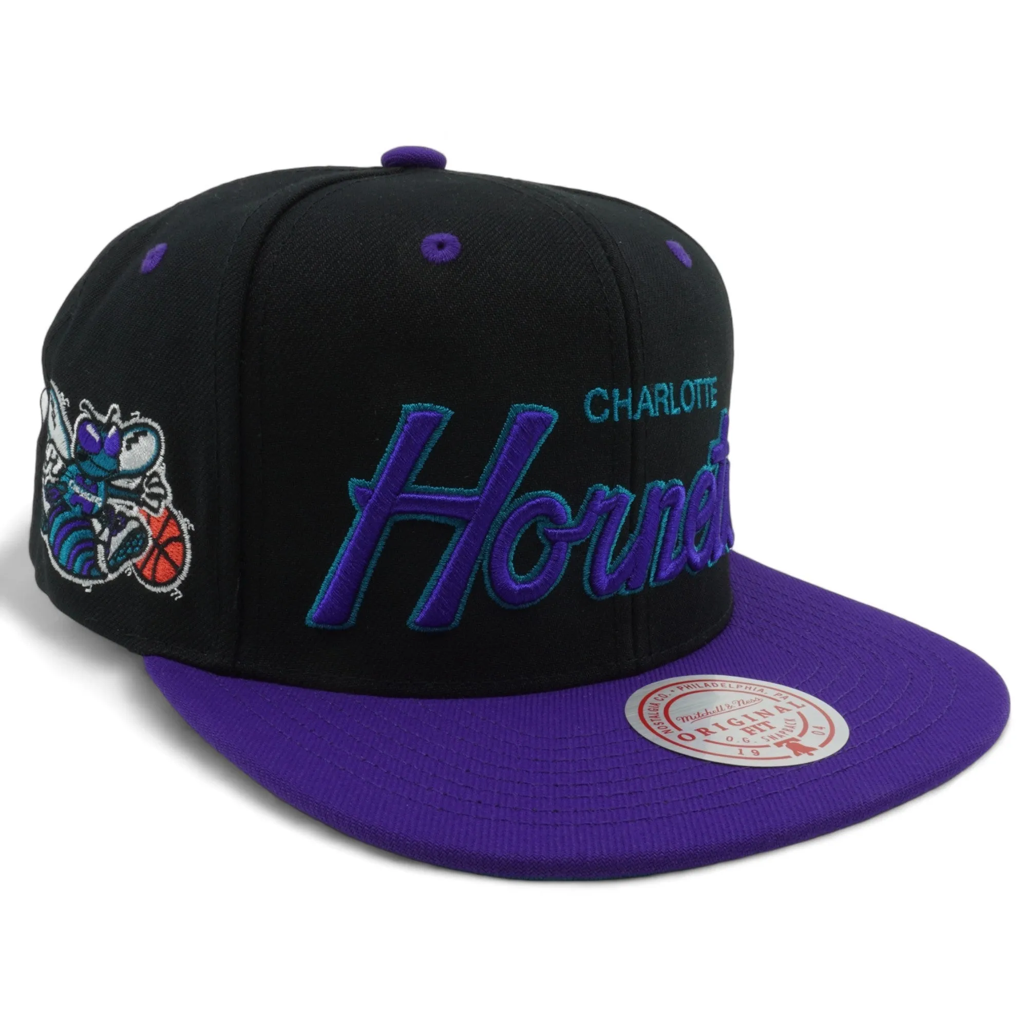 Mitchell & Ness Men's NBA Script Pop Snapback Hornets Snapback Caps sold by Zulily product image thumbnail 3