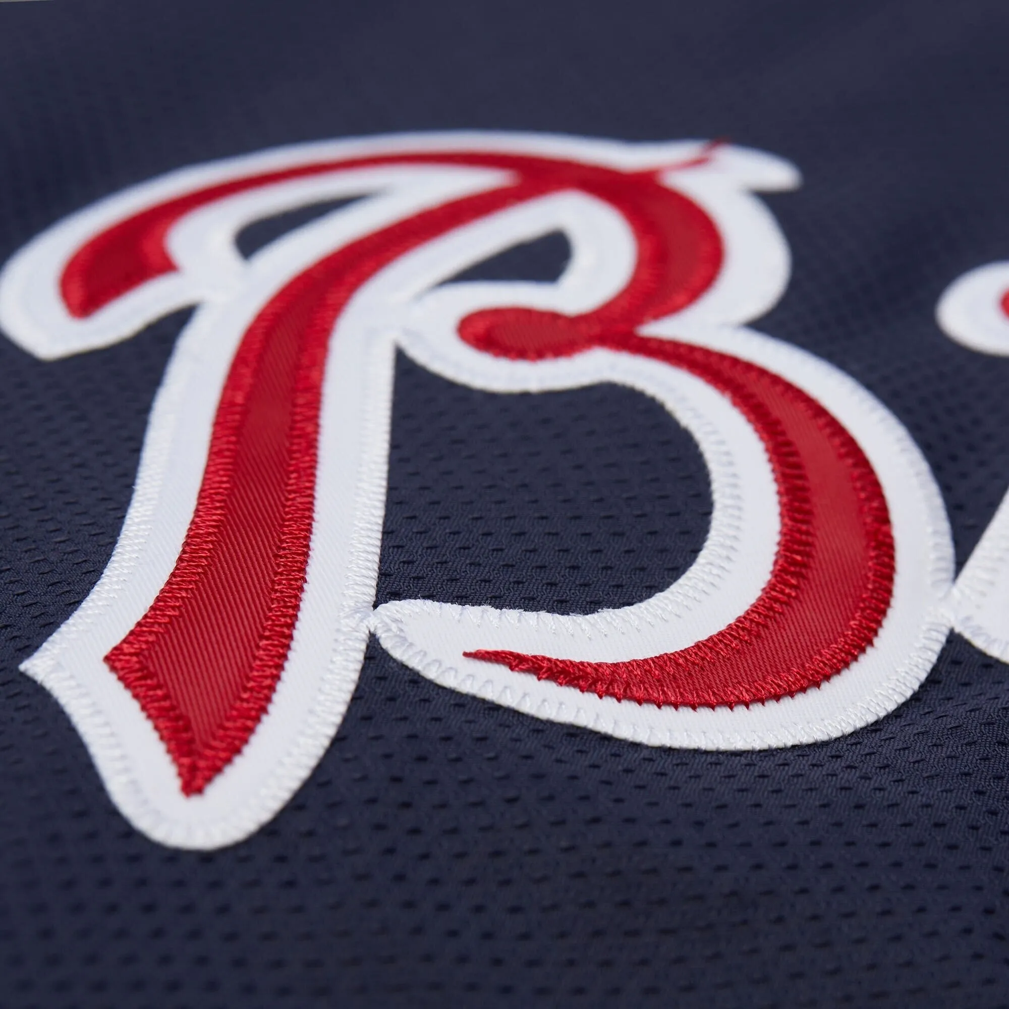 Mitchell & Ness Men's MLB Navy Jacket Braves 2005 Jackets sold by Zulily product image thumbnail 4