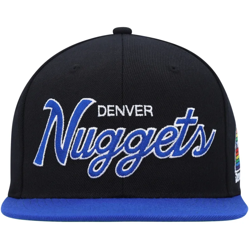 Mitchell & Ness Men's NBA Team Script 2.0 Snapback Hwc Nuggets Snapback Caps sold by Zulily