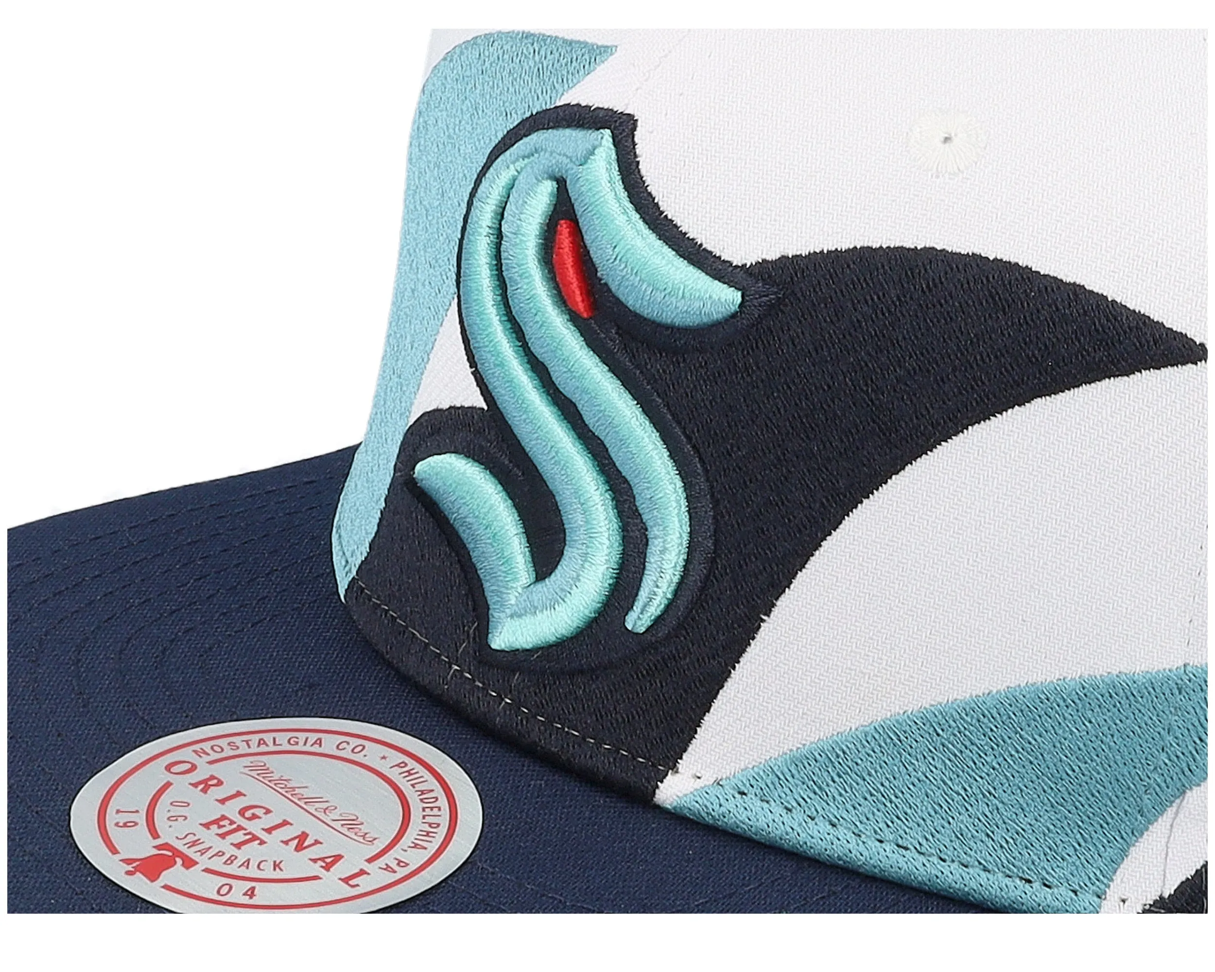 Mitchell & Ness Men's NHL Vintage Sharktooth Snapback Kraken Snapback Caps sold by Zulily product image thumbnail 3