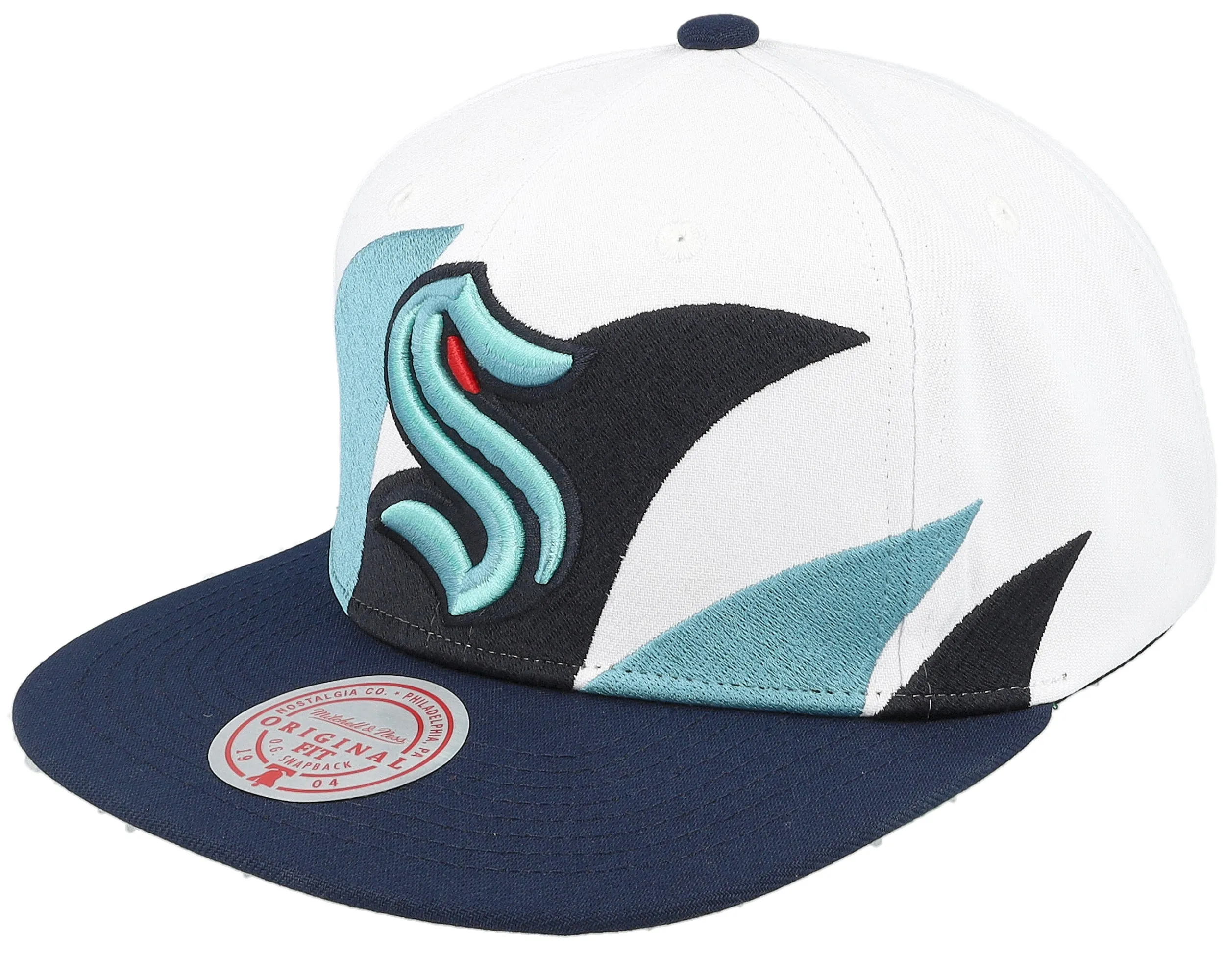 Mitchell & Ness Men's NHL Vintage Sharktooth Snapback Kraken Snapback Caps sold by Zulily product image thumbnail 2