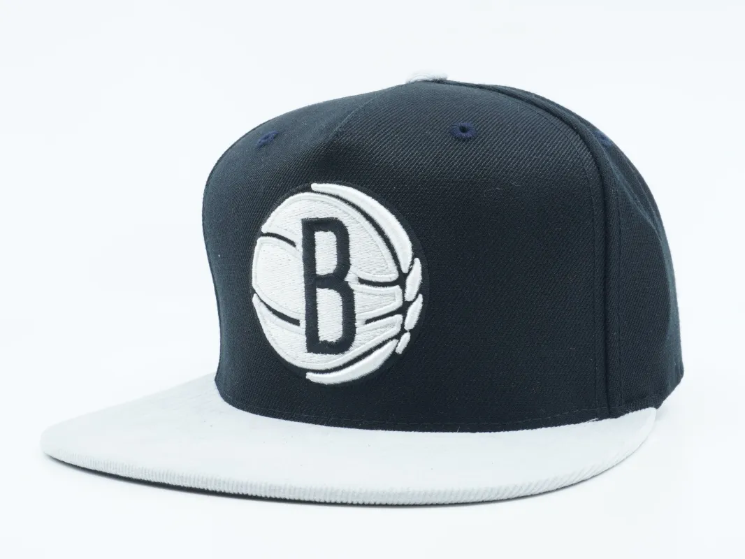 Mitchell & Ness Men's NBA Brooklyn Nets Cord Visor Strapback Hats made by Mitchell & Ness