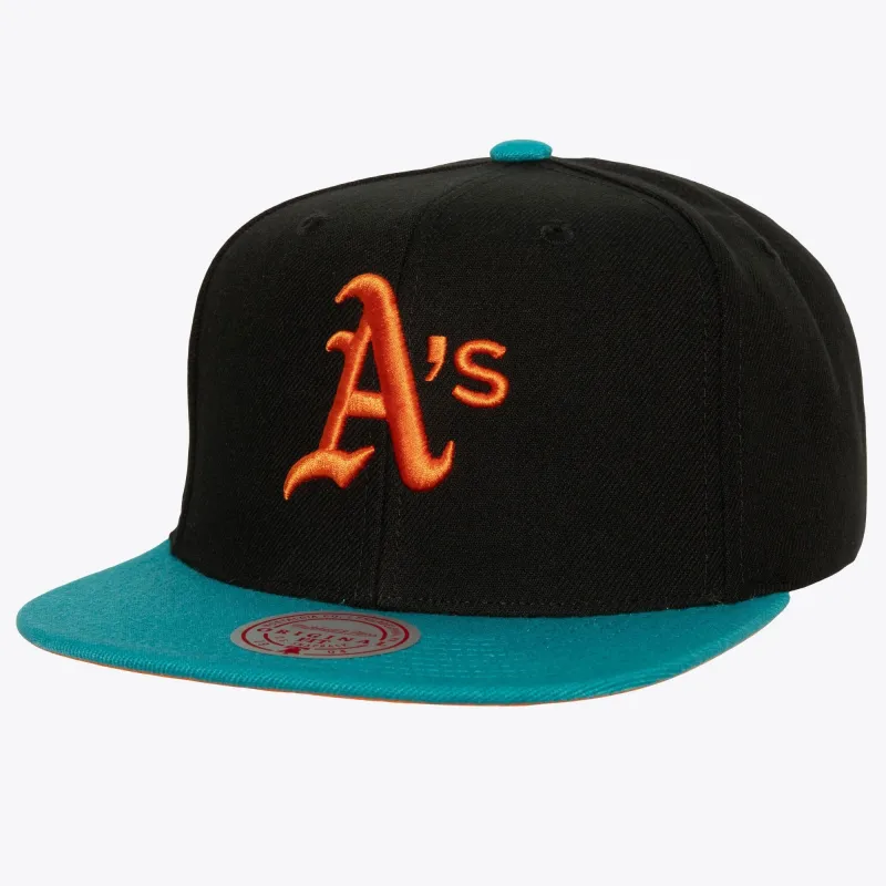 Mitchell & Ness Men's MLB Citrus Cooler Snapback Coop Athletics Snapback Caps made by Mitchell & Ness