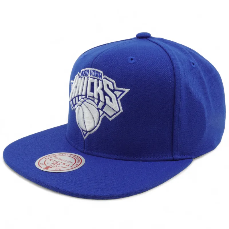 Mitchell & Ness Men's NBA Back To Basics Snapback Knicks Snapback Caps sold by Zulily