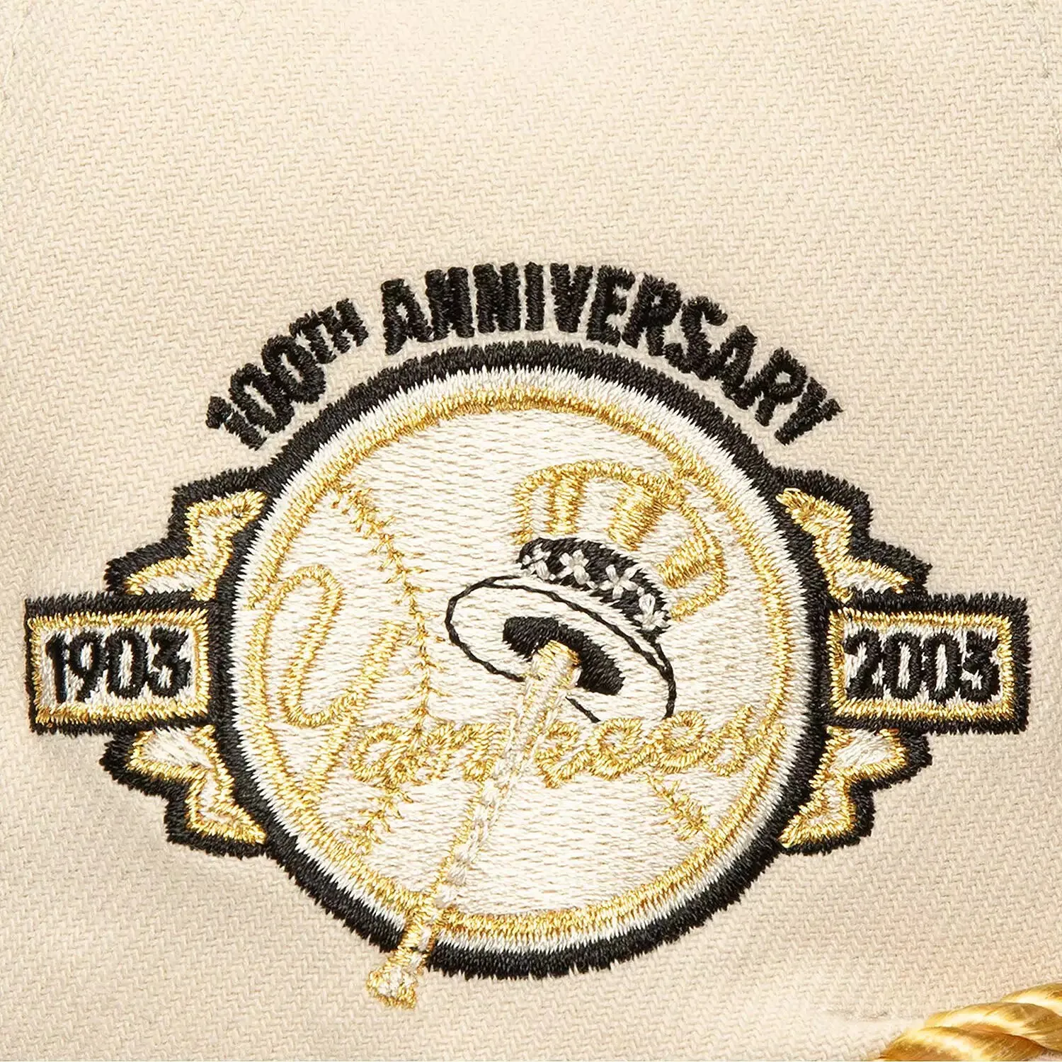 Mitchell & Ness Men's MLB Golden Ivory Snapback Yankees sold by Zulily product image thumbnail 3