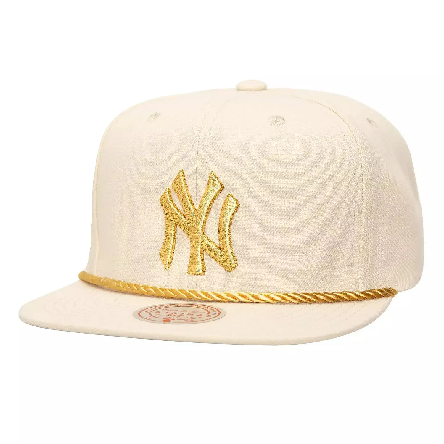 Mitchell & Ness Men's MLB Golden Ivory Snapback Yankees sold by Zulily