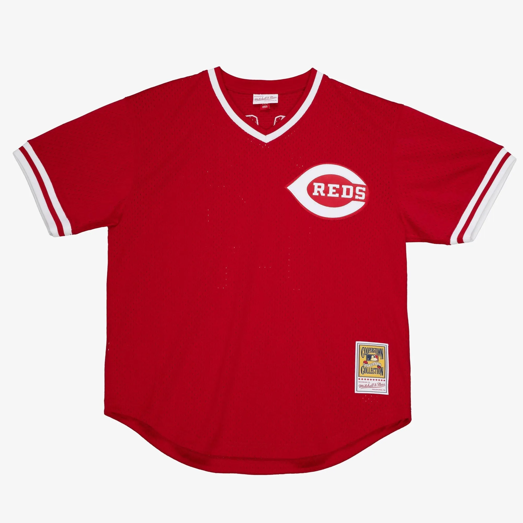 Mitchell & Ness Men's MLB Authentic Bp Jersey - Pullover Reds 1983 Johnny Bench Jerseys sold by Zulily