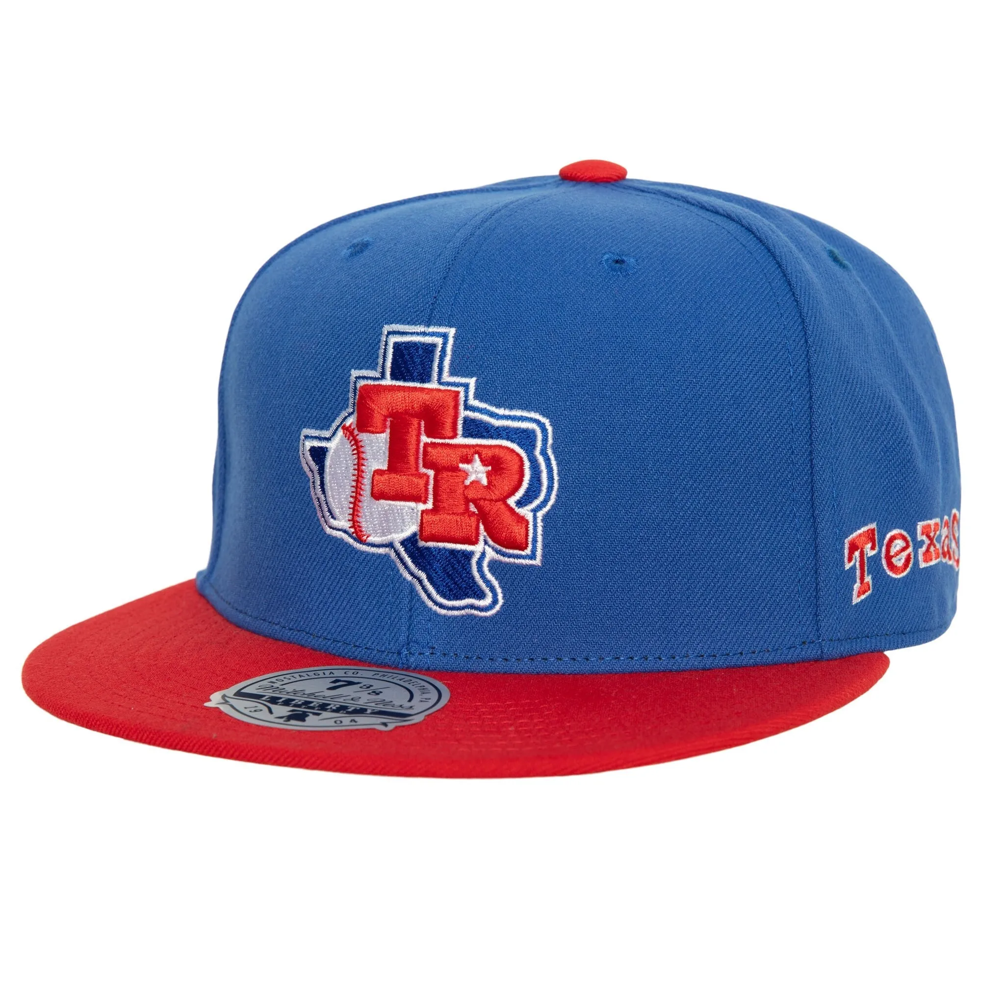 Mitchell & Ness Men's MLB Bases Loaded Fitted Coop Rangers Fitted Caps sold by Zulily