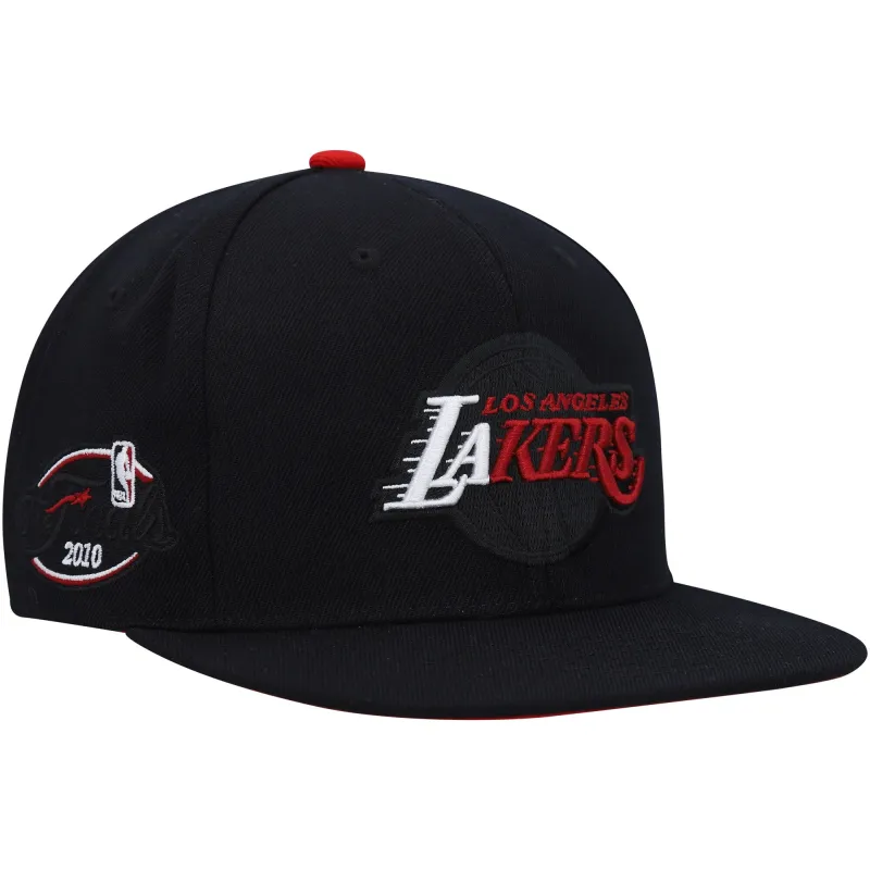 Mitchell & Ness Men's NBA Born And Bred Snapback Lakers Snapback Caps made by Mitchell & Ness