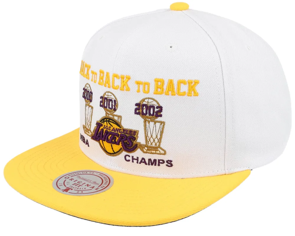Mitchell & Ness Men's NBA 00-02 Champ Flipside Snapback Hwc Lakers Snapback Caps sold by Zulily