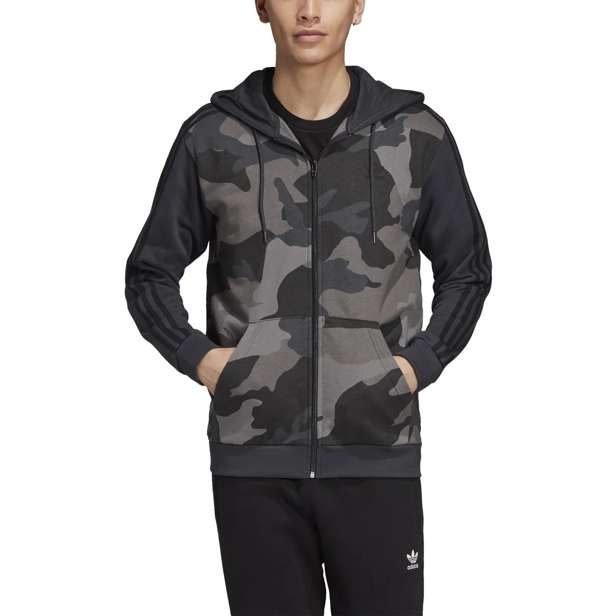 adidas Men's Camouflage Fullzip Hoodie Sweaters sold by Zulily product image thumbnail 4