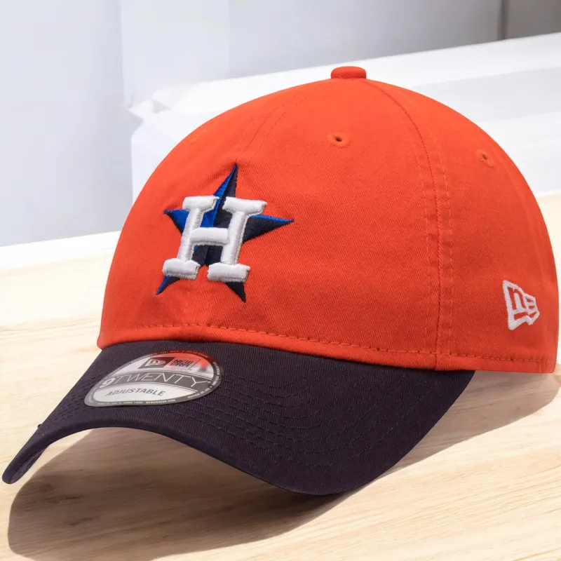 New Era Men's MLB Houston Astros 920 Core Classic Alt Strapback Hats made by New Era