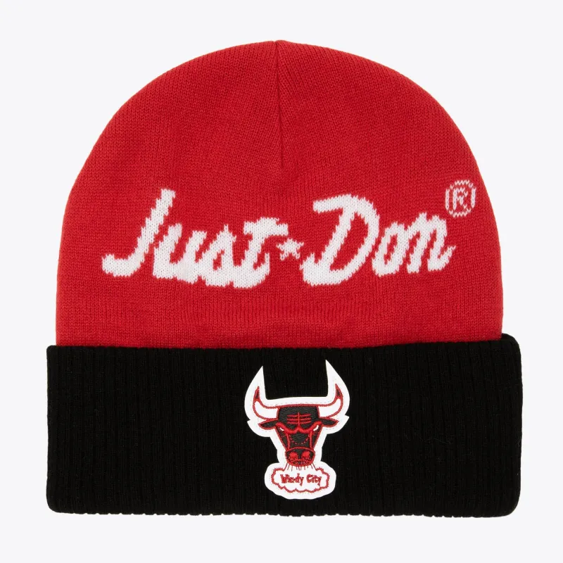 Mitchell & Ness Men's NBA Just Don Cashmere Knit Hwc Bulls Beanies made by Mitchell & Ness