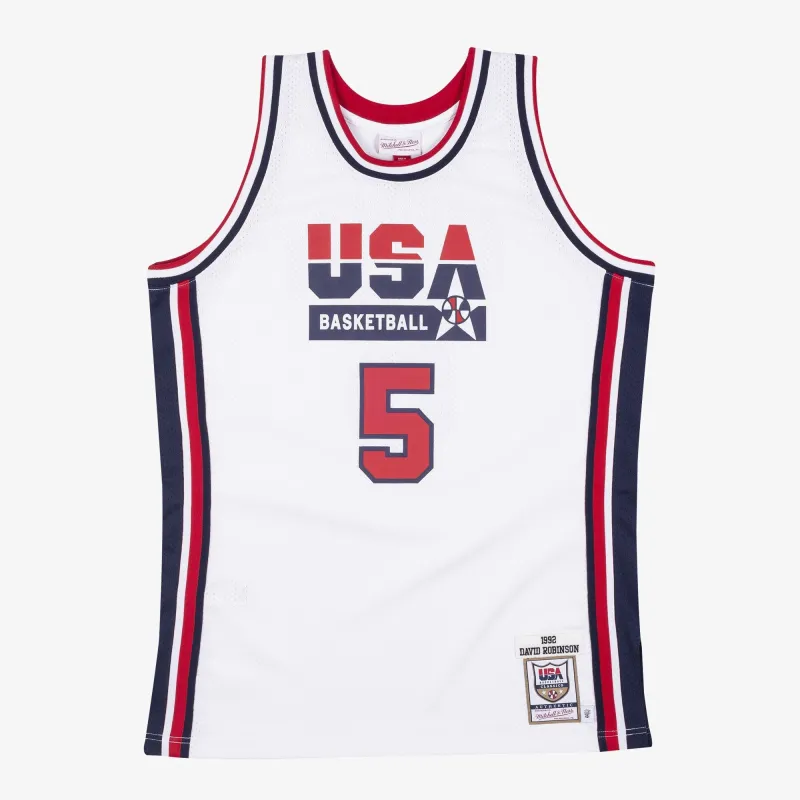 Mitchell & Ness Men's NBA Authentic Jersey Usa 1992 David Robinson Jerseys made by Mitchell & Ness
