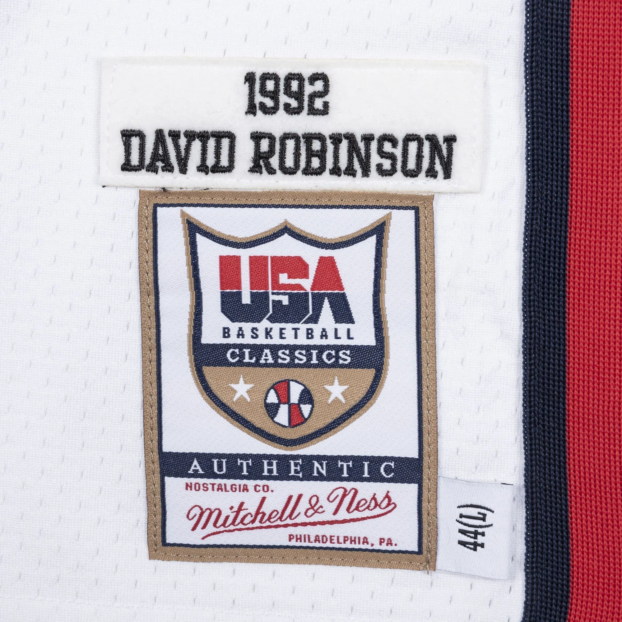 Mitchell & Ness Men's NBA Authentic Jersey Usa 1992 David Robinson Jerseys sold by Zulily product image thumbnail 3