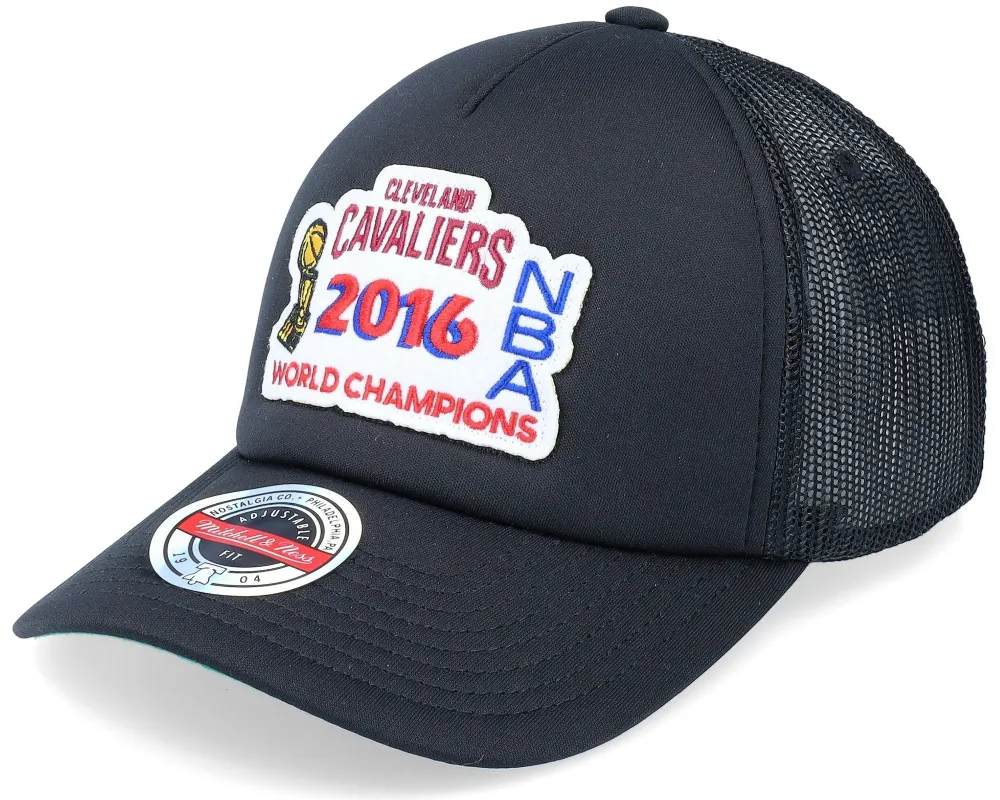 Mitchell & Ness Men's NBA Championship Trucker Cavaliers Hats made by Mitchell & Ness