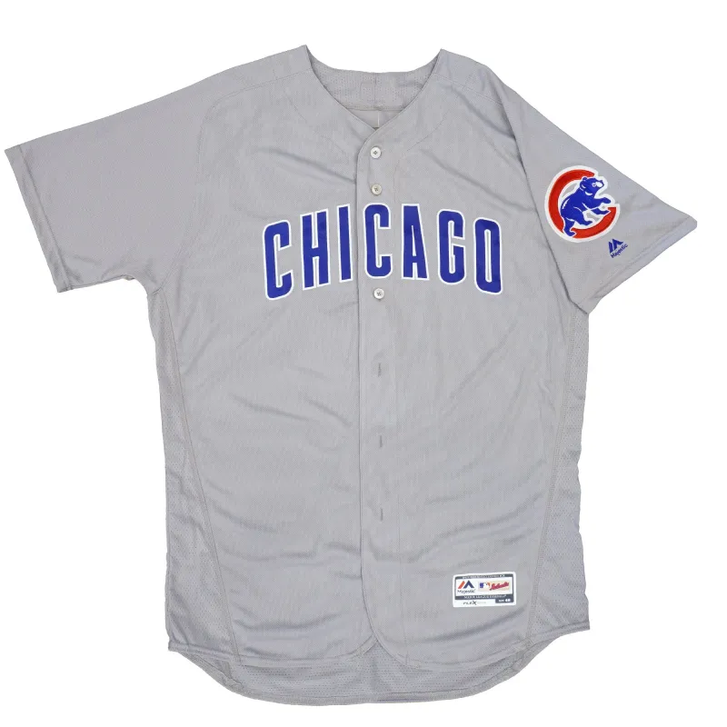 Majestic Men's MLB Chicago Cubs Authentic On Field Flex Base Jersey Gray sold by Zulily