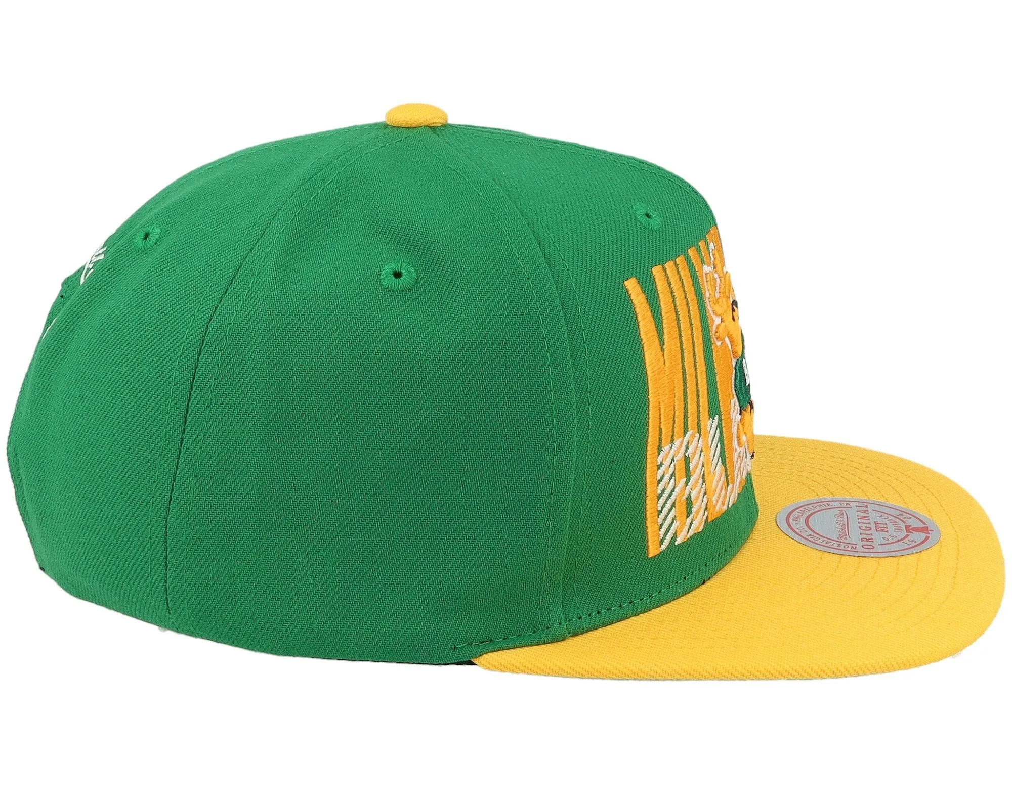 Mitchell & Ness Men's NBA Cross Check Snapback Hwc Bucks Snapback Caps sold by Zulily product image thumbnail 3