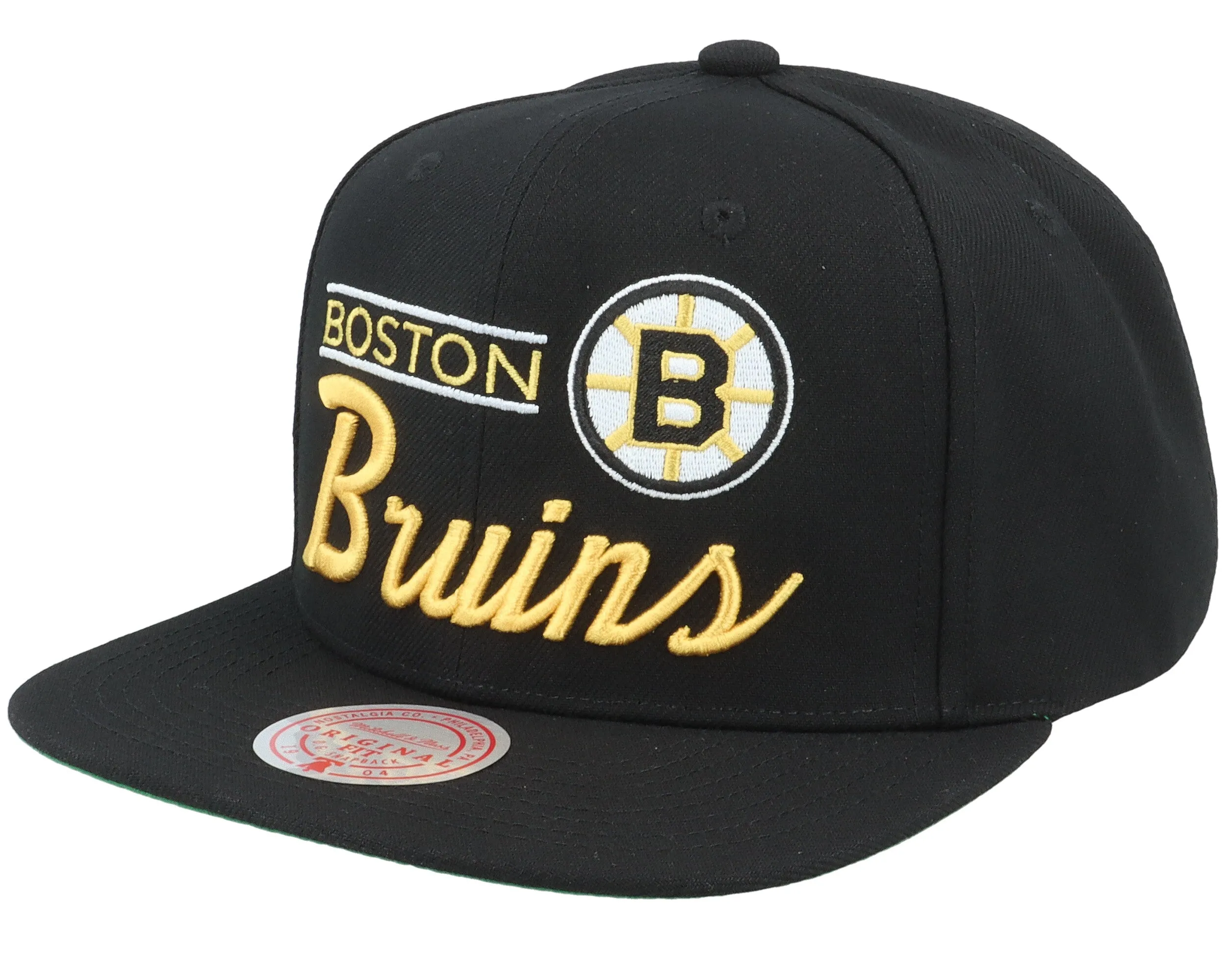 Mitchell & Ness Men's NHL Retro Lock Up Snapback Bruins Snapback Caps sold by Zulily product image thumbnail 2