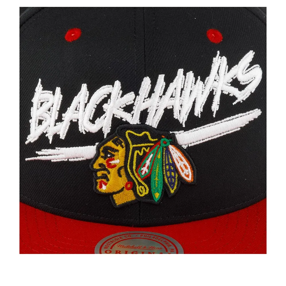 Mitchell & Ness Men's NHL Transcript Snapback Blackhawks Snapback Caps sold by Zulily product image thumbnail 5