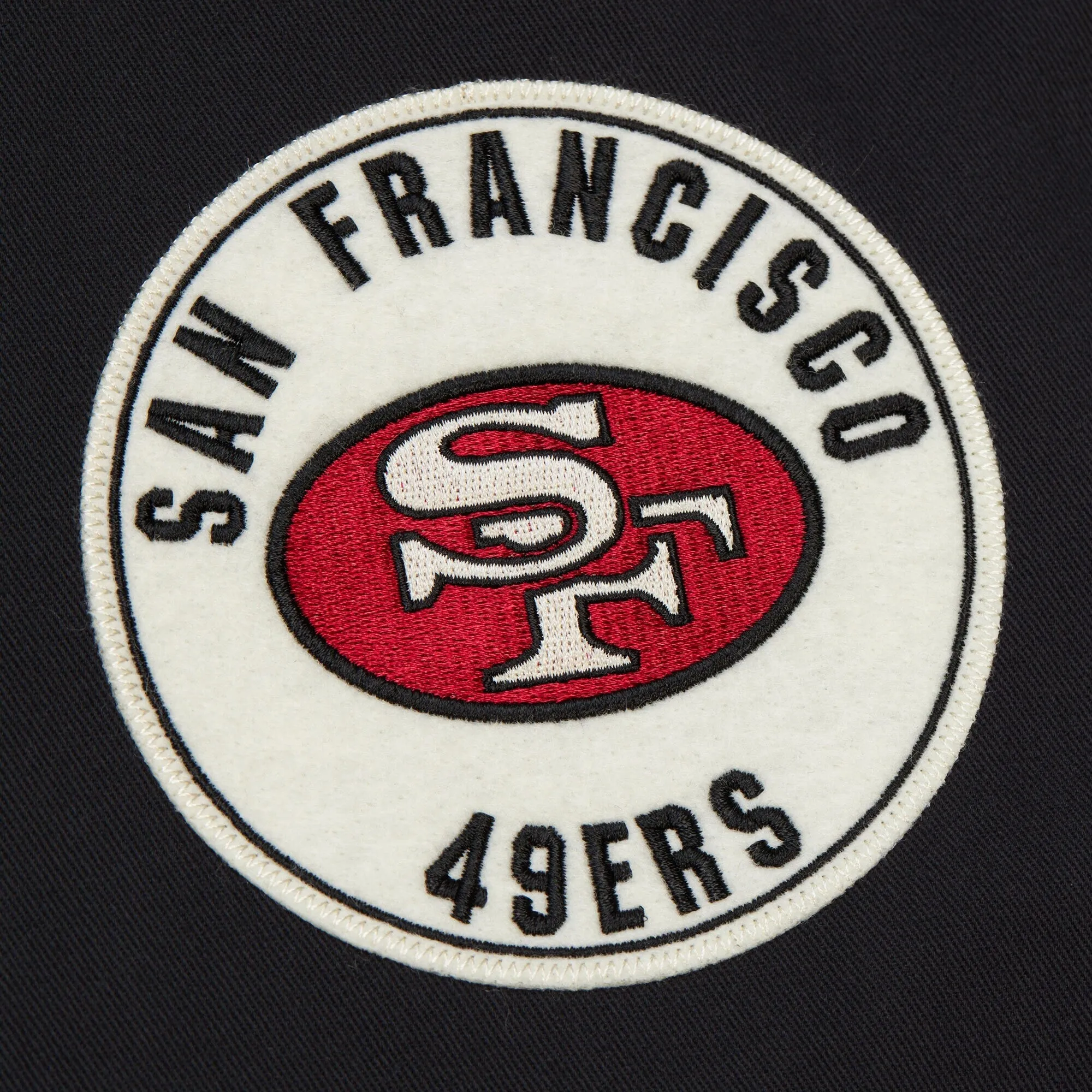 Mitchell & Ness Men's NFL Replay Cotton Twill Jacket Vintage Logo 49Ers sold by Zulily product image thumbnail 3