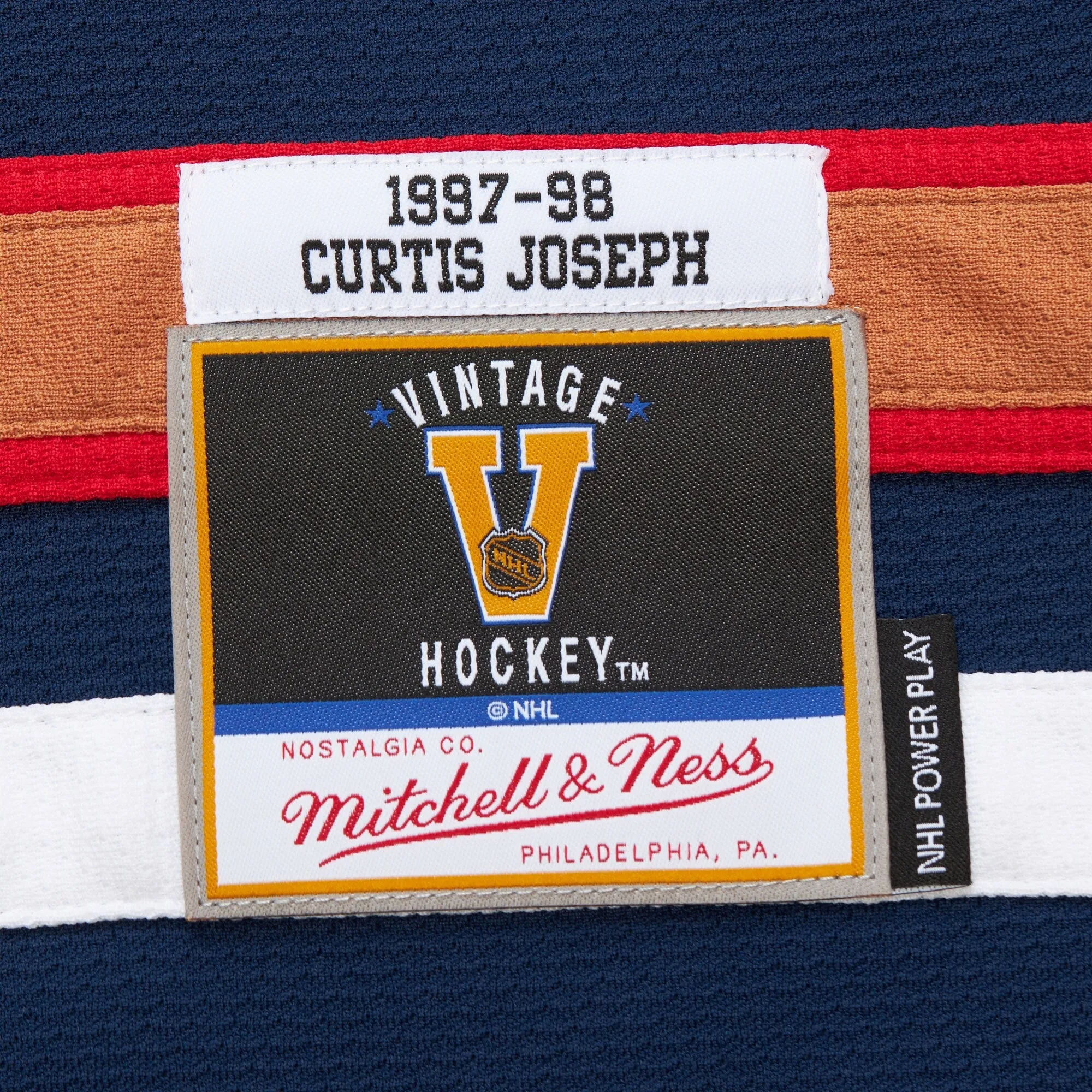 Mitchell & Ness Men's NHL Dark Jersey Oilers 1997 Curtis Joseph Jerseys sold by Zulily product image thumbnail 4