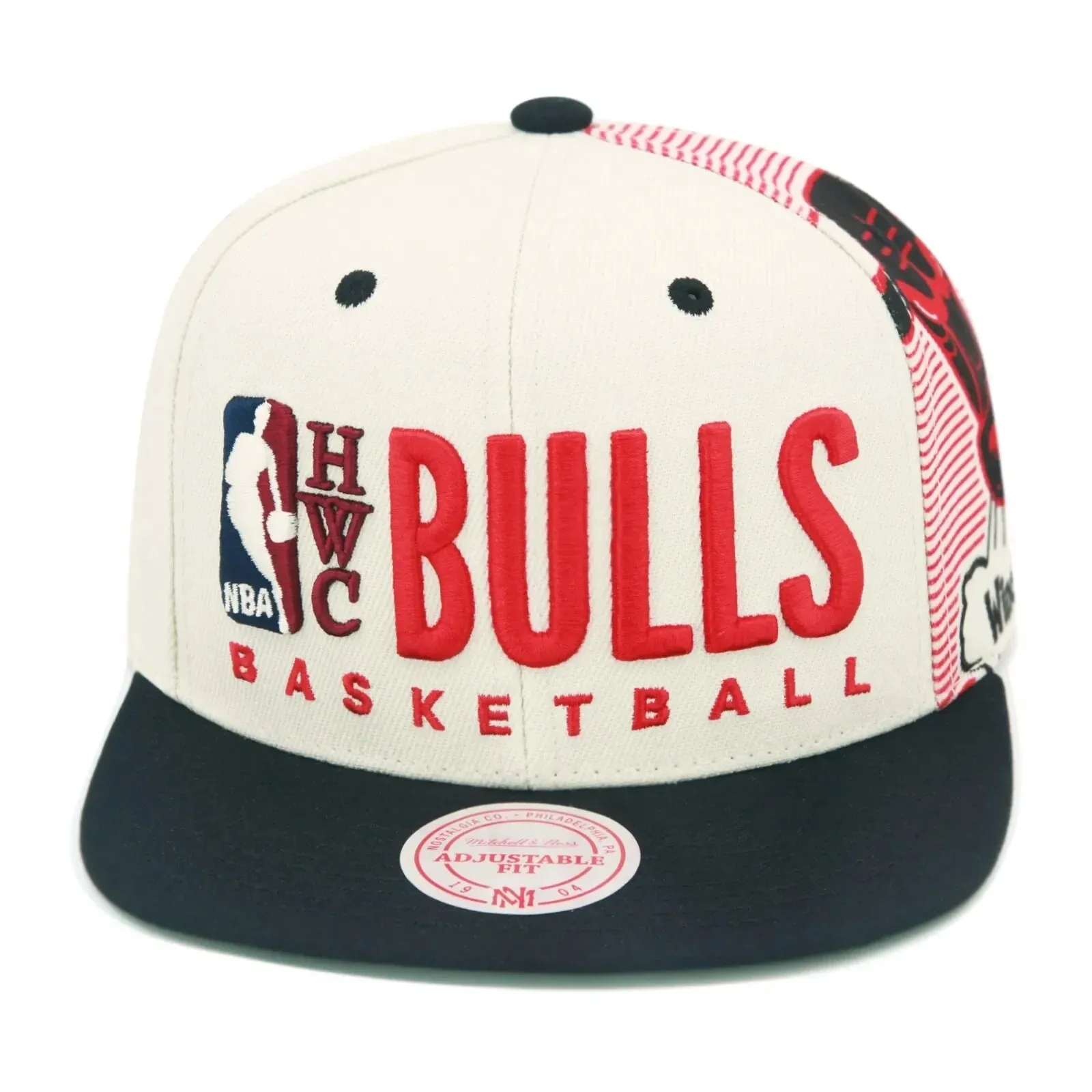 Mitchell & Ness Men's NBA Team Basketball Big Face Hwc Bulls Ball Caps sold by Zulily