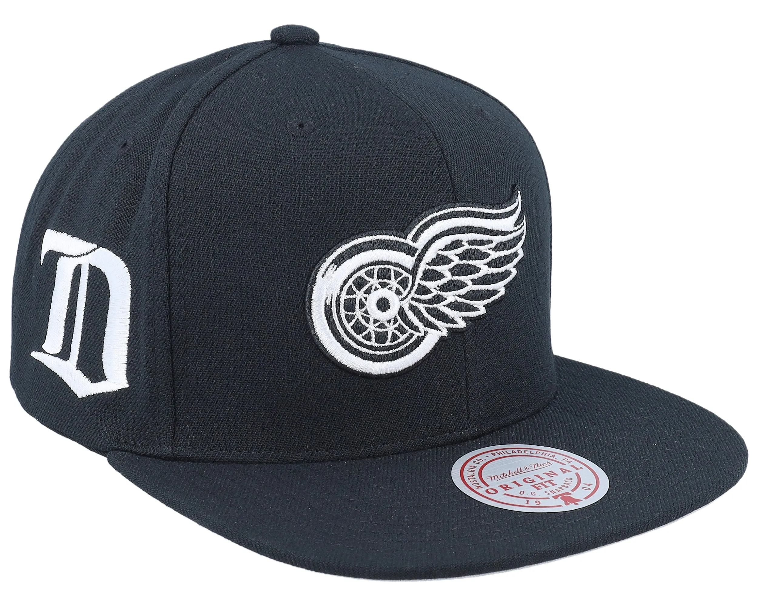 Mitchell & Ness Men's NHL Evergreen Black White Snapback Vntg Red Wings sold by Zulily product image thumbnail 2