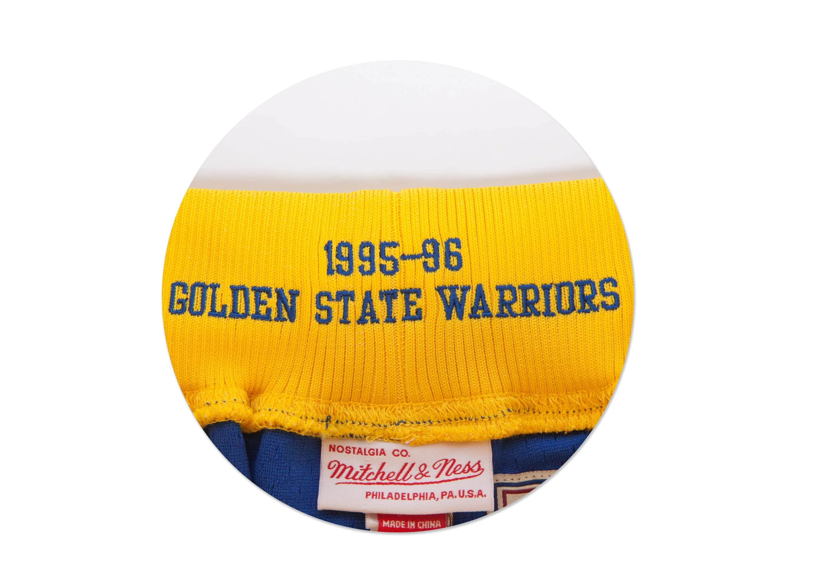 Mitchell & Ness Men's NBA Golden State Warriors 95-96 Authentic Shorts sold by Zulily product image thumbnail 4