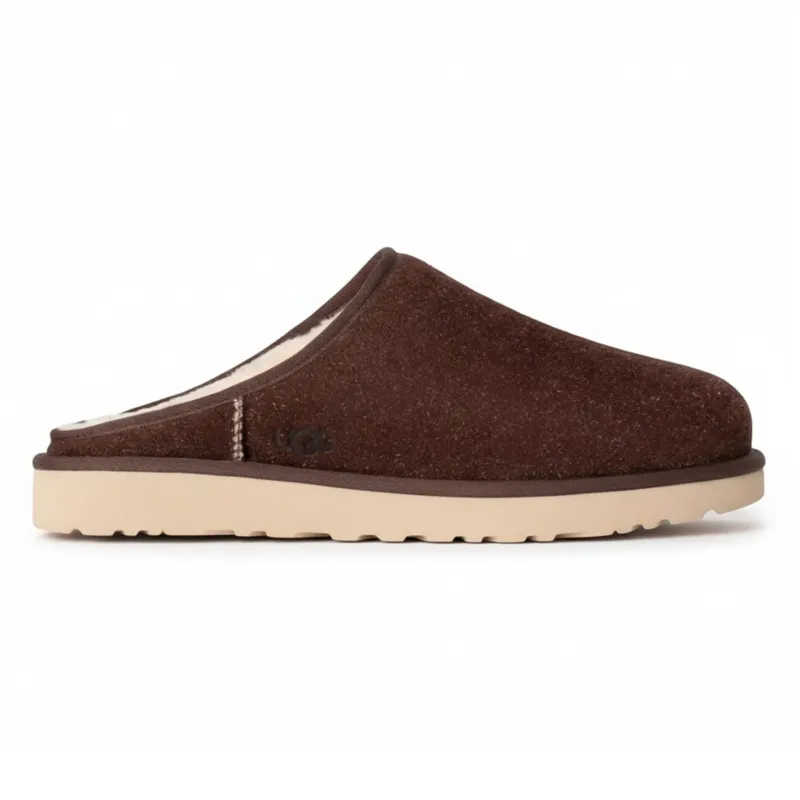 UGG Men's Classic Slip-On Shaggy Suede Slipper 'Burnt Cedar' Slippers made by UGG