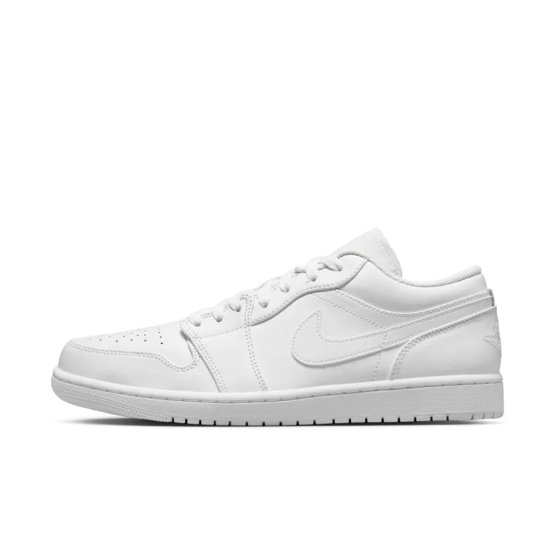 Air Jordan Men's Retro 1 Low 'Triple White' 2022 Sneakers sold by Zulily