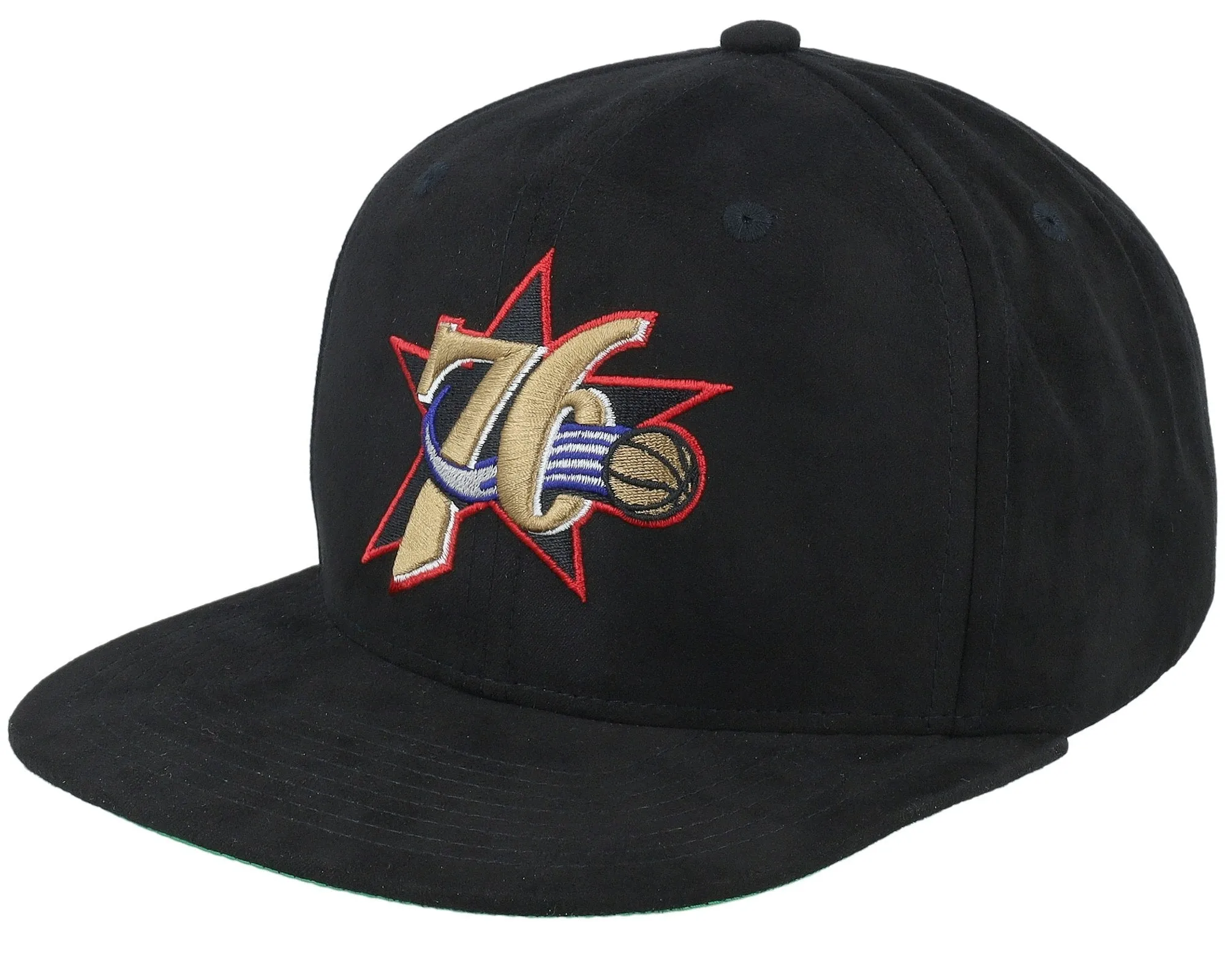 Mitchell & Ness Men's NBA Sweet Suede Snapback Hwc 76Ers Snapback Caps sold by Zulily