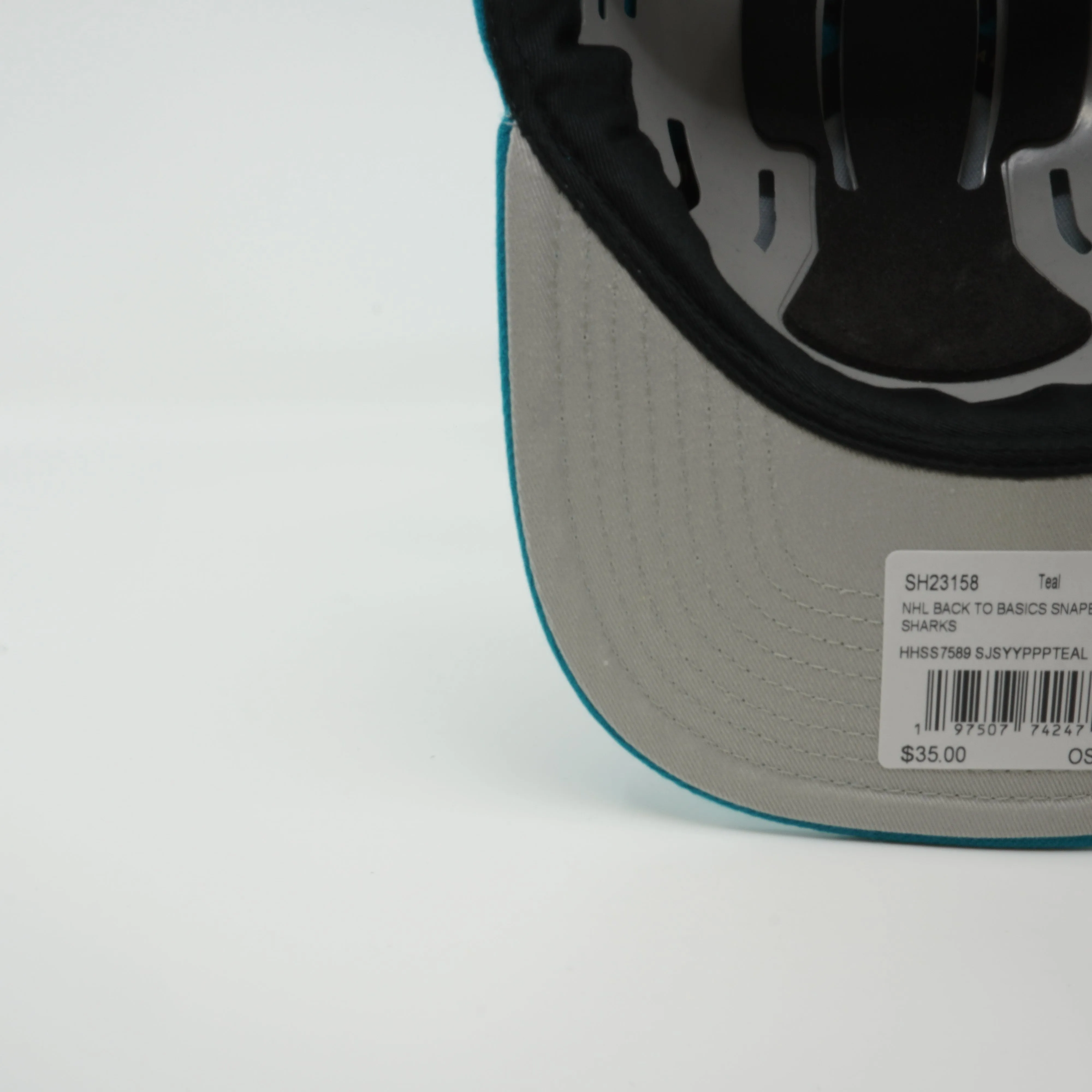 Mitchell & Ness Men's NHL Back To Basics Snapback Sharks Snapback Caps sold by Zulily product image thumbnail 5