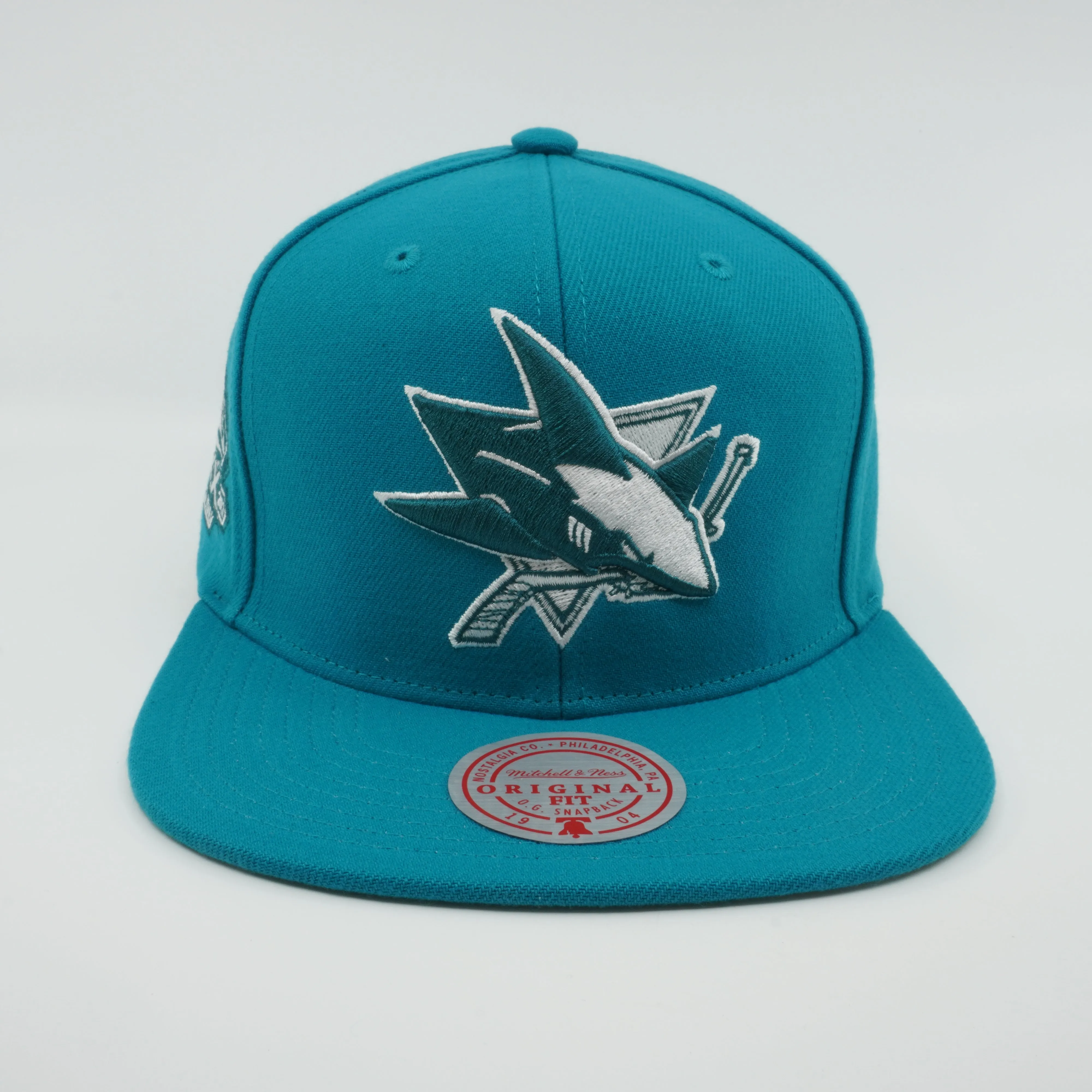 Mitchell & Ness Men's NHL Back To Basics Snapback Sharks Snapback Caps sold by Zulily product image thumbnail 2