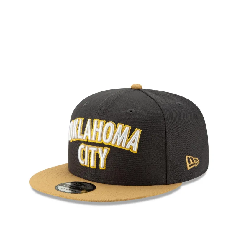 New Era Men's Okc Thunder - Grey City Series 950 Snapback Hats made by Zulily