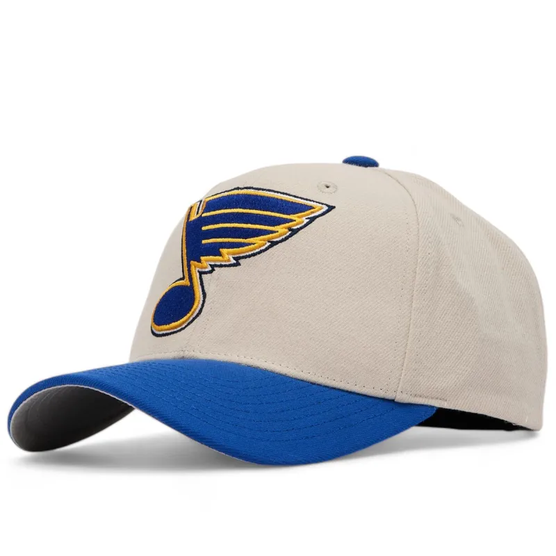 Mitchell & Ness Men's NHL Game On Pro Snapback Blues Snapback Caps made by Mitchell & Ness