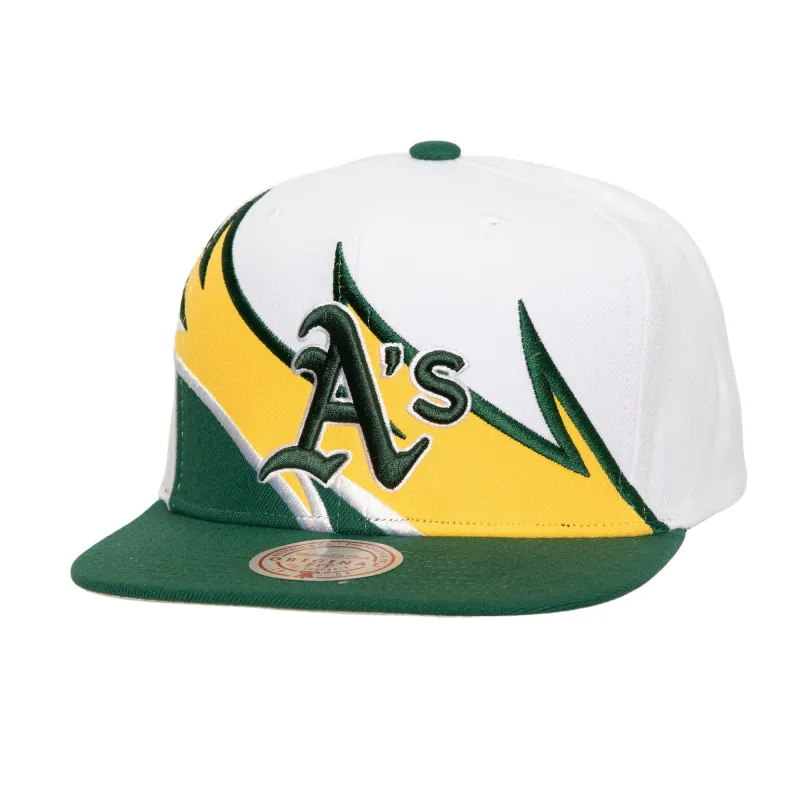 Mitchell & Ness Men's MLB Waverunner Snapback Athletics Snapback Caps sold by Zulily