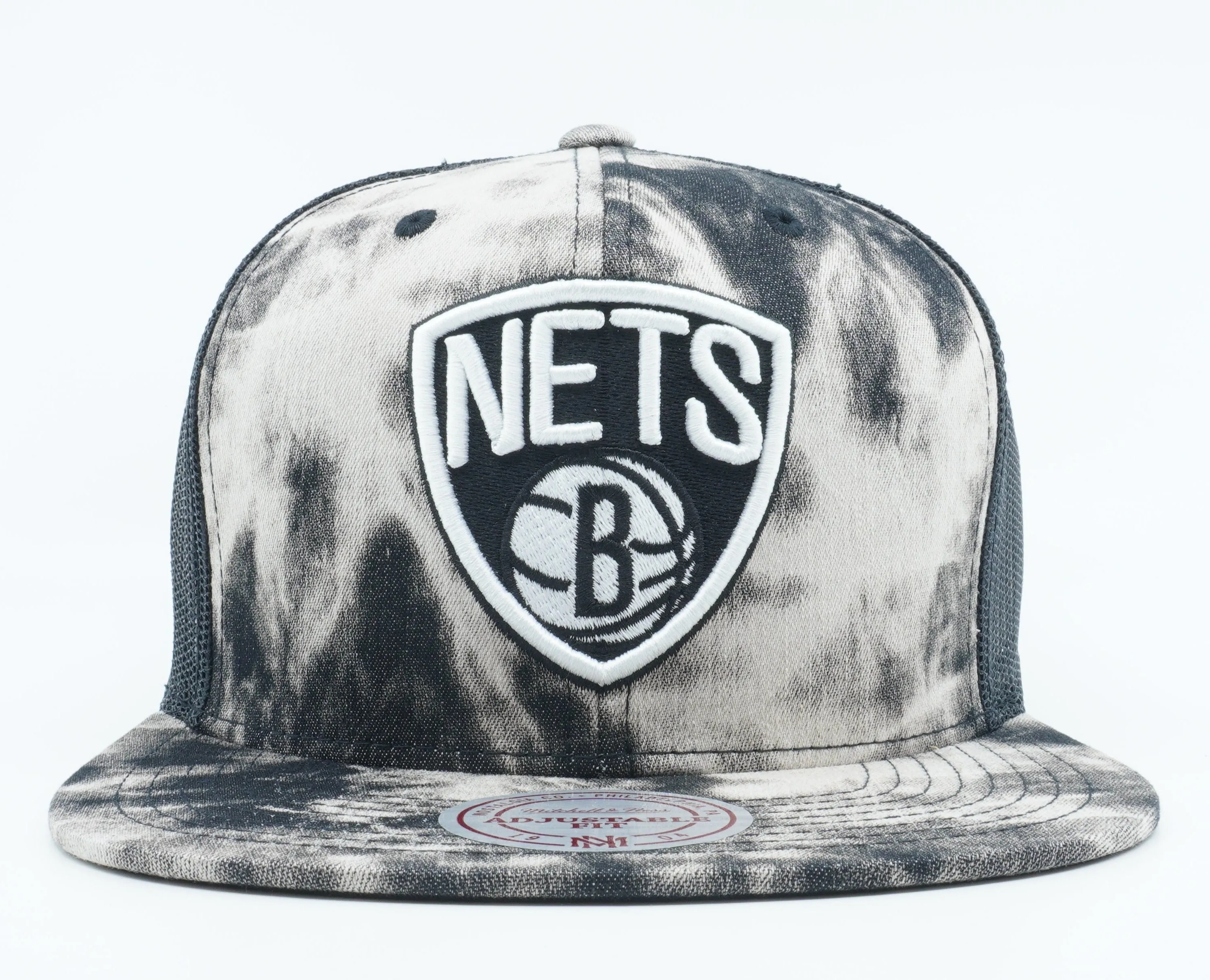 Mitchell & Ness Men's NBA Brooklyn Nets Acid Wash Denim Mesh Snapback sold by Zulily product image thumbnail 2