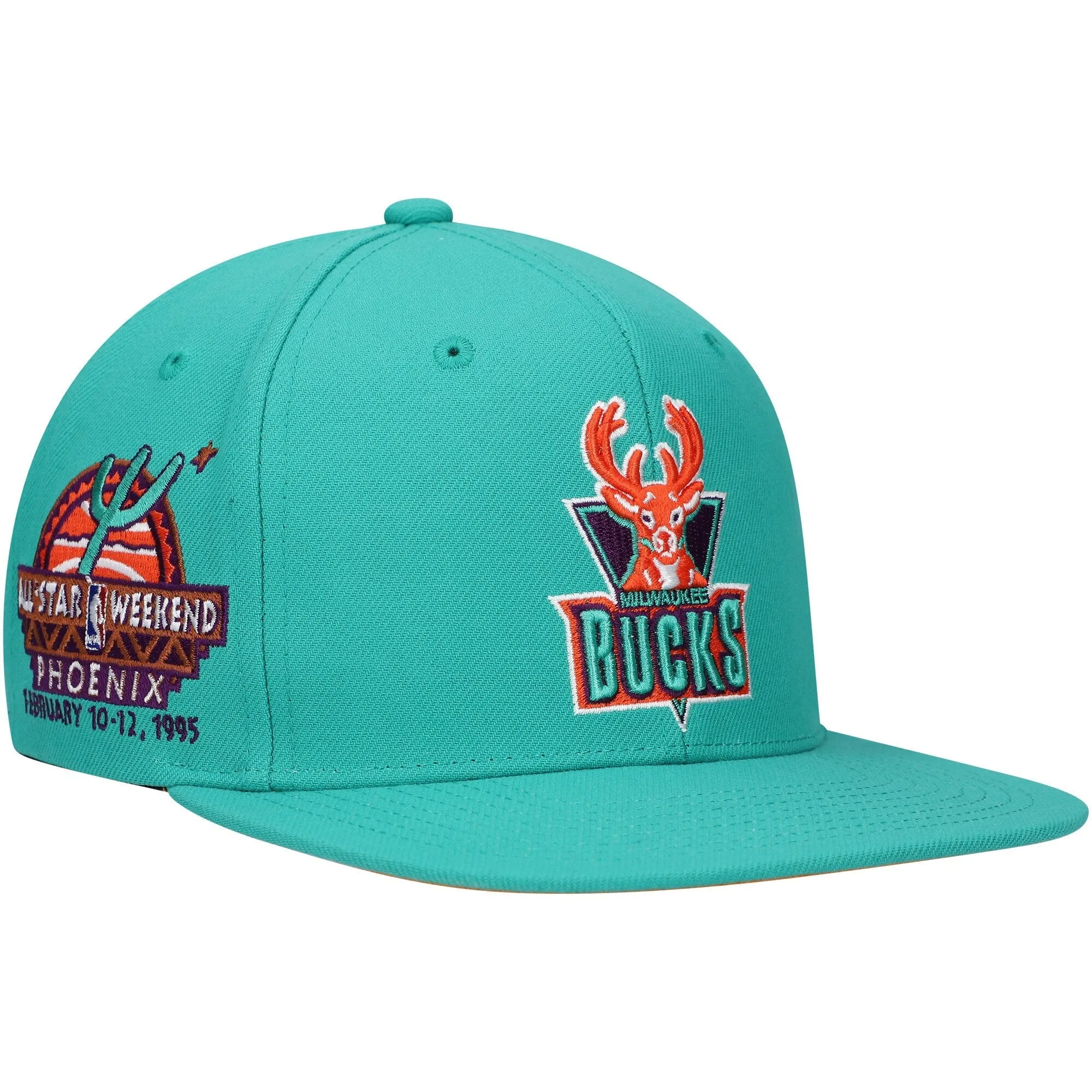 Mitchell & Ness Men's NBA Milwaukee Bucks Desert Green Snapback sold by Zulily product image thumbnail 3