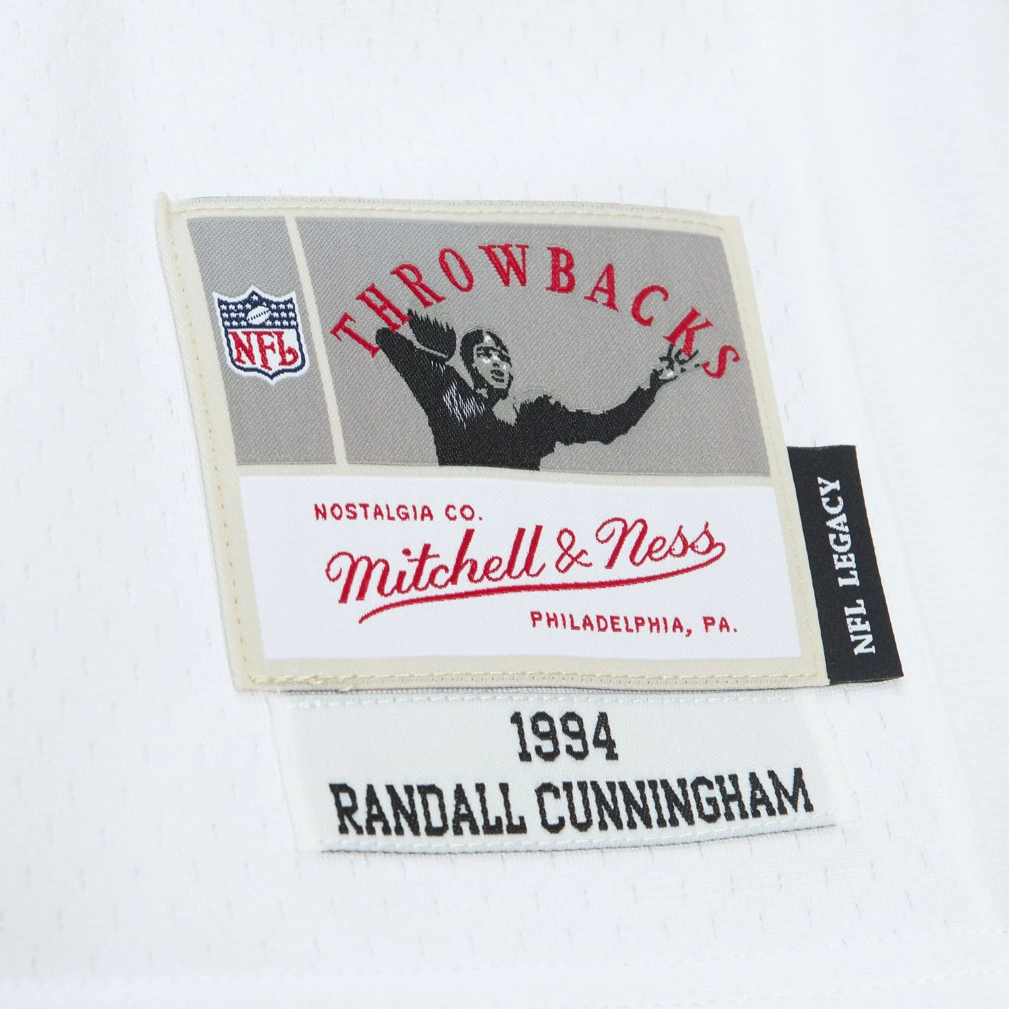 Mitchell & Ness Men's NFL White Throwback Jersey Eagles 1994 Randall Cunningham Jerseys sold by Zulily product image thumbnail 4