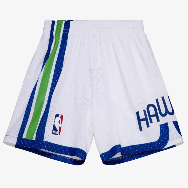 Mitchell & Ness Men's NBA White Shorts Hawks 1970 Shorts sold by Zulily